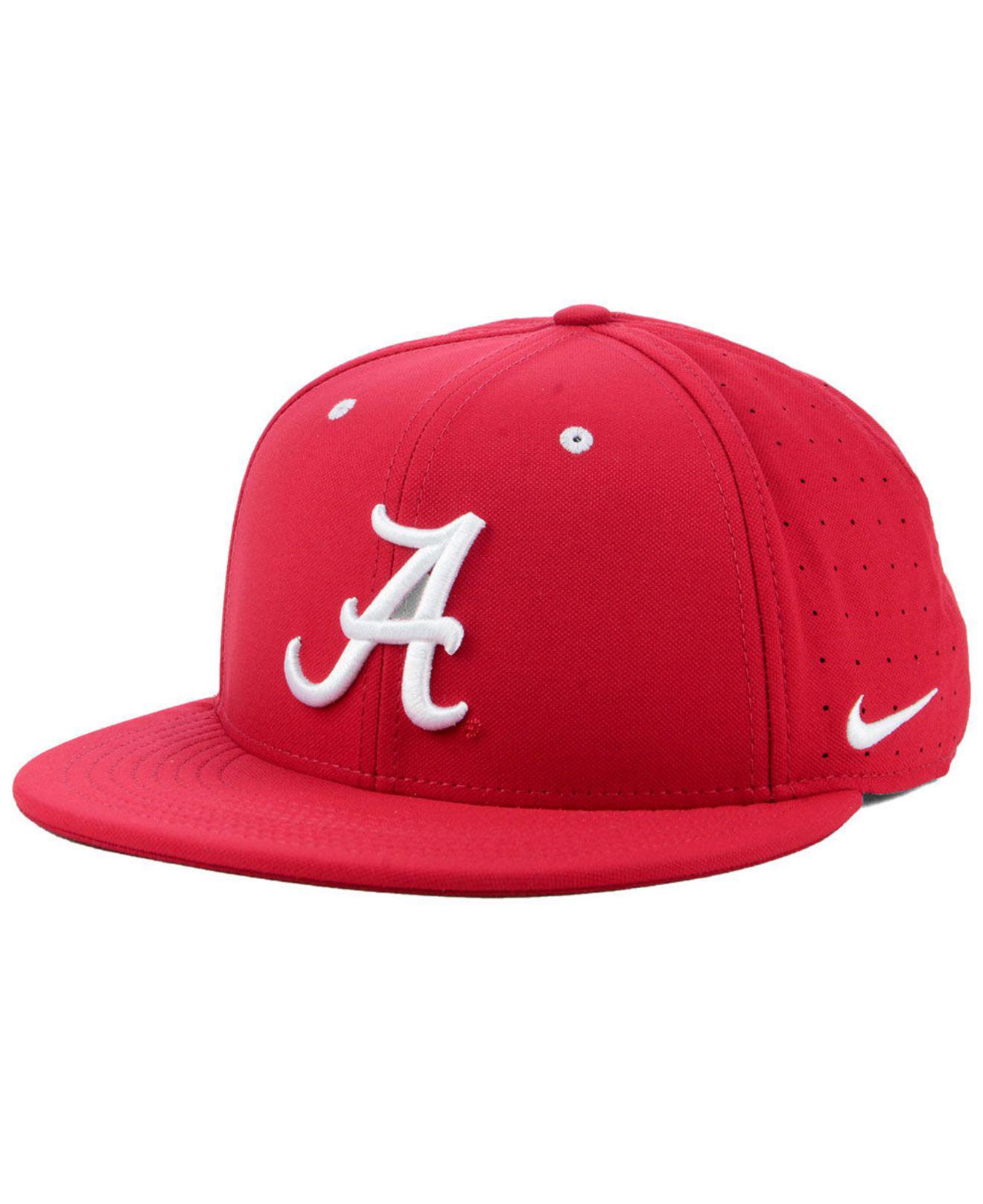Campus Hats University of Alabama Crimson Tide Red/White Hyper Cool Performance Tech Performance Mens/Womens Adjustable Baseball Hat/Cap Size Medium 7 1/8-7 1/4