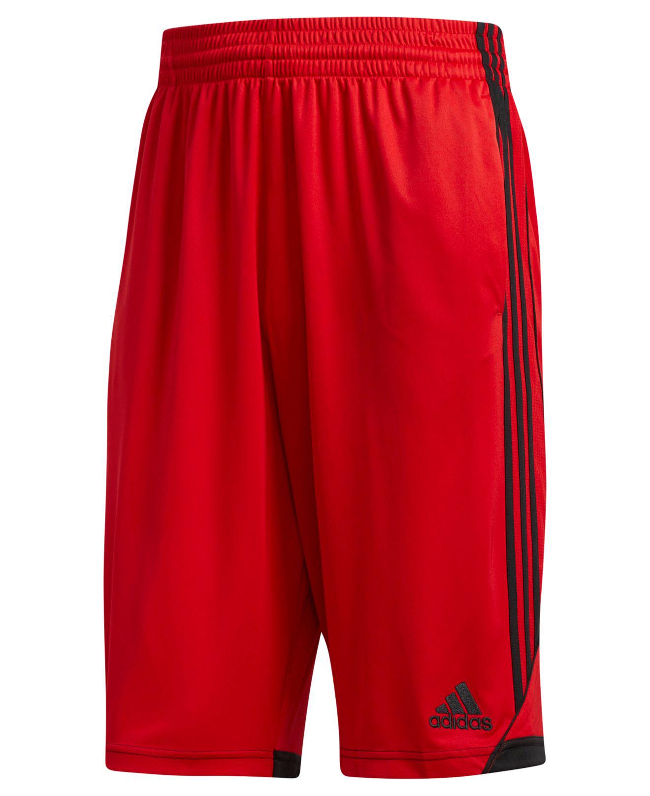 adidas Synthetic Climalite® 3g Basketball Shorts in Scarlet/Black Men - Lyst