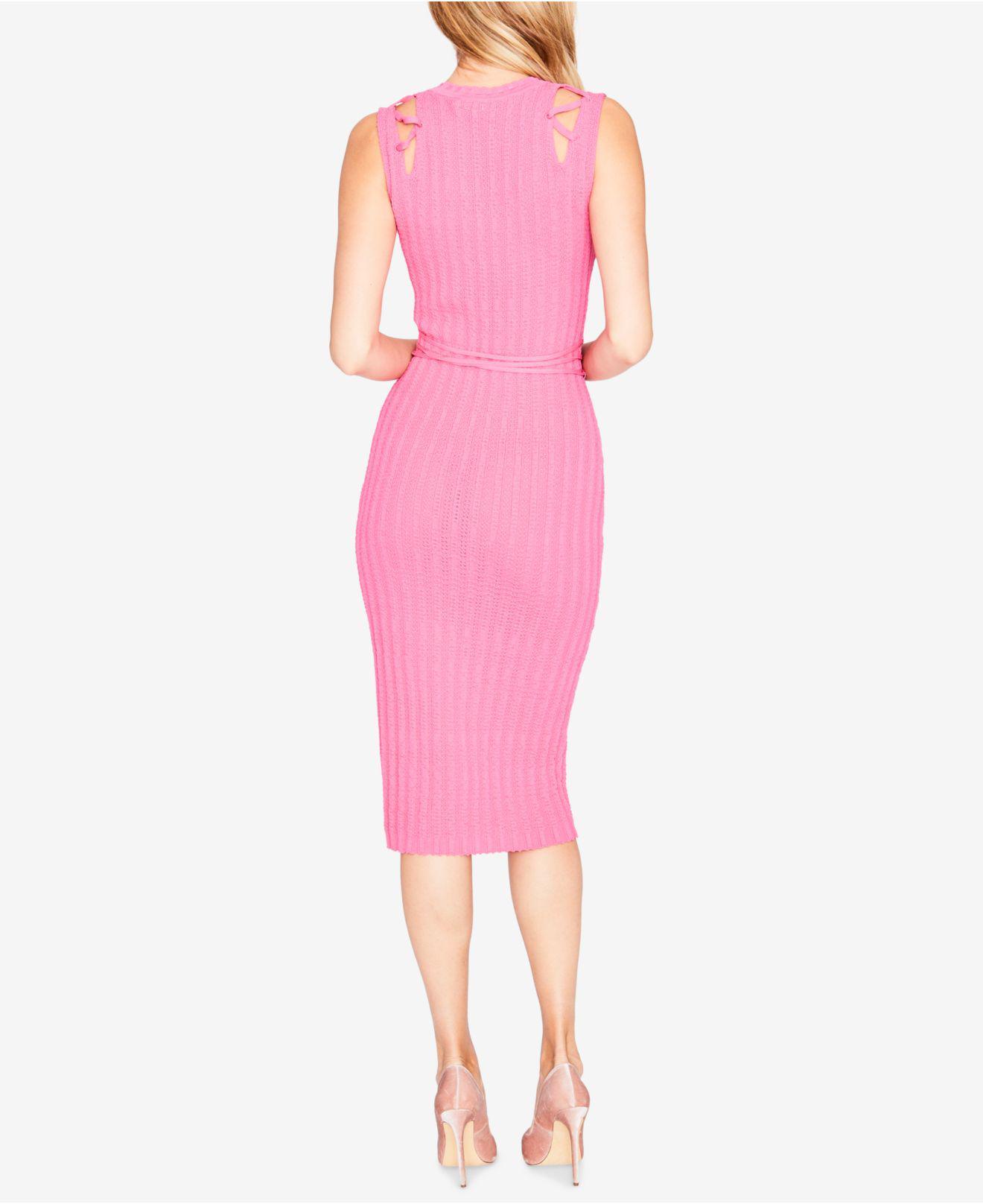 RACHEL Rachel Roy Synthetic Keyhole Sweater Dress, Created For Macy's