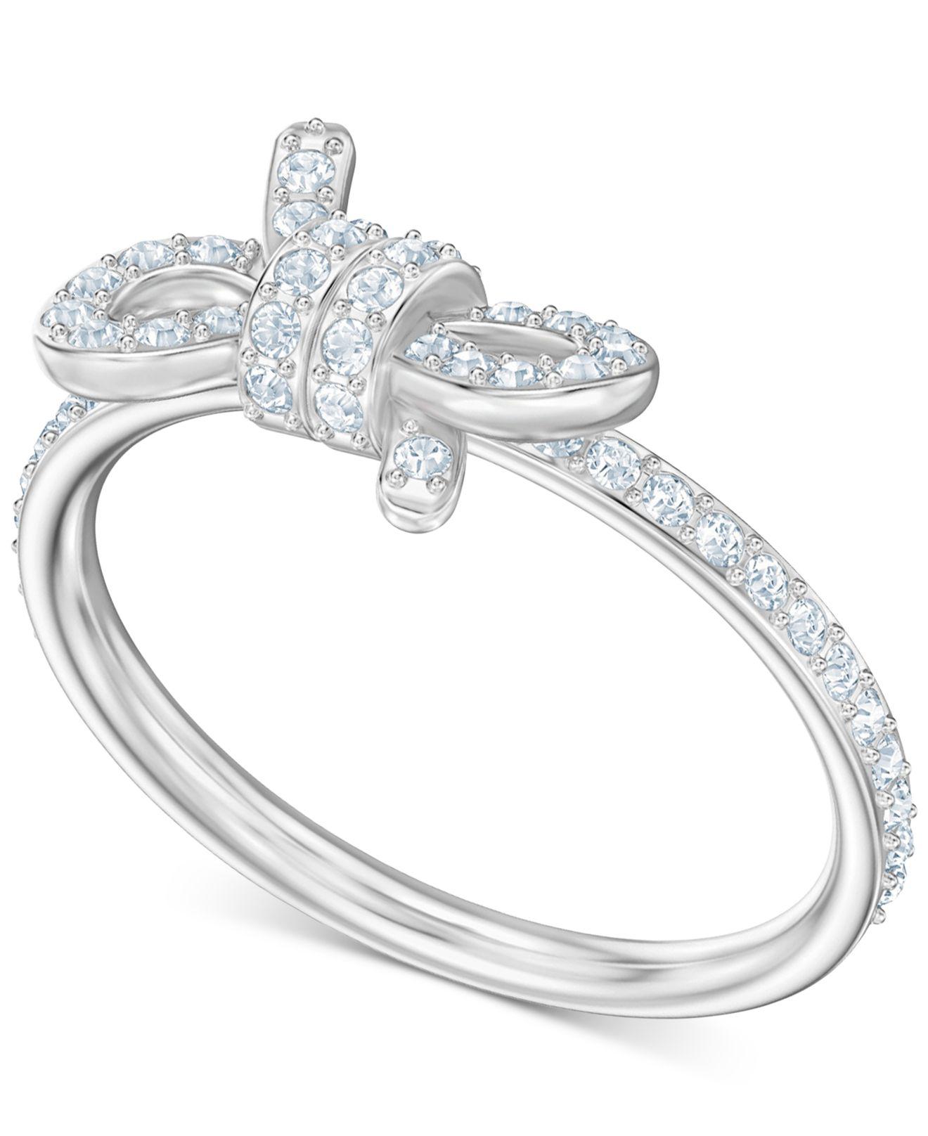 swarovski lifelong bow double ring