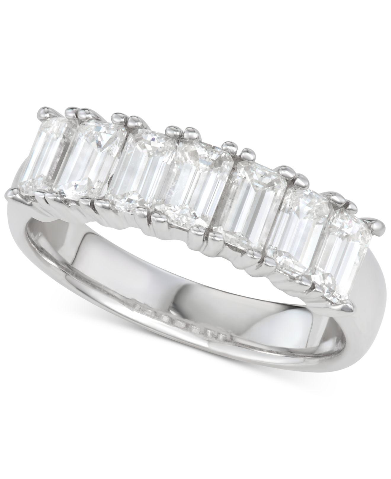 Macy�s Diamond Wedding Band (13/4 Ct. T.w.) In 14k White