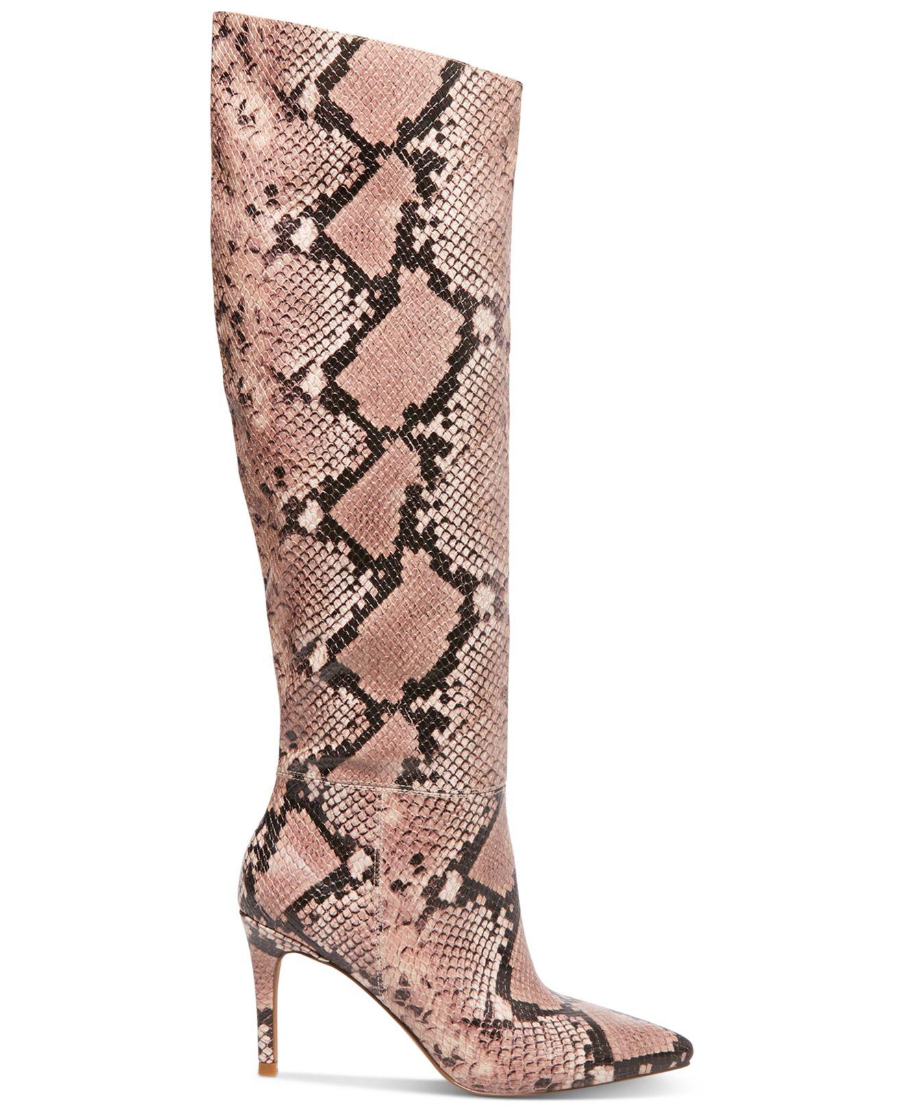 pink snake boots