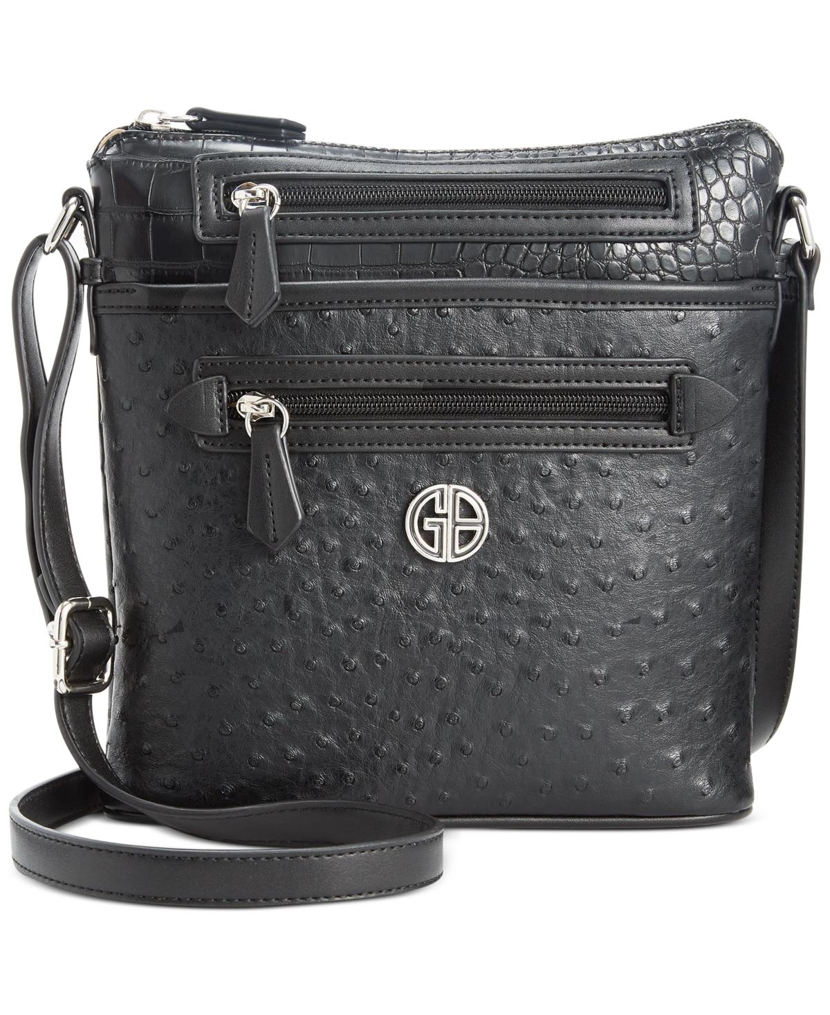 Giani Bernini Monogram Navy Crossbody Handbag