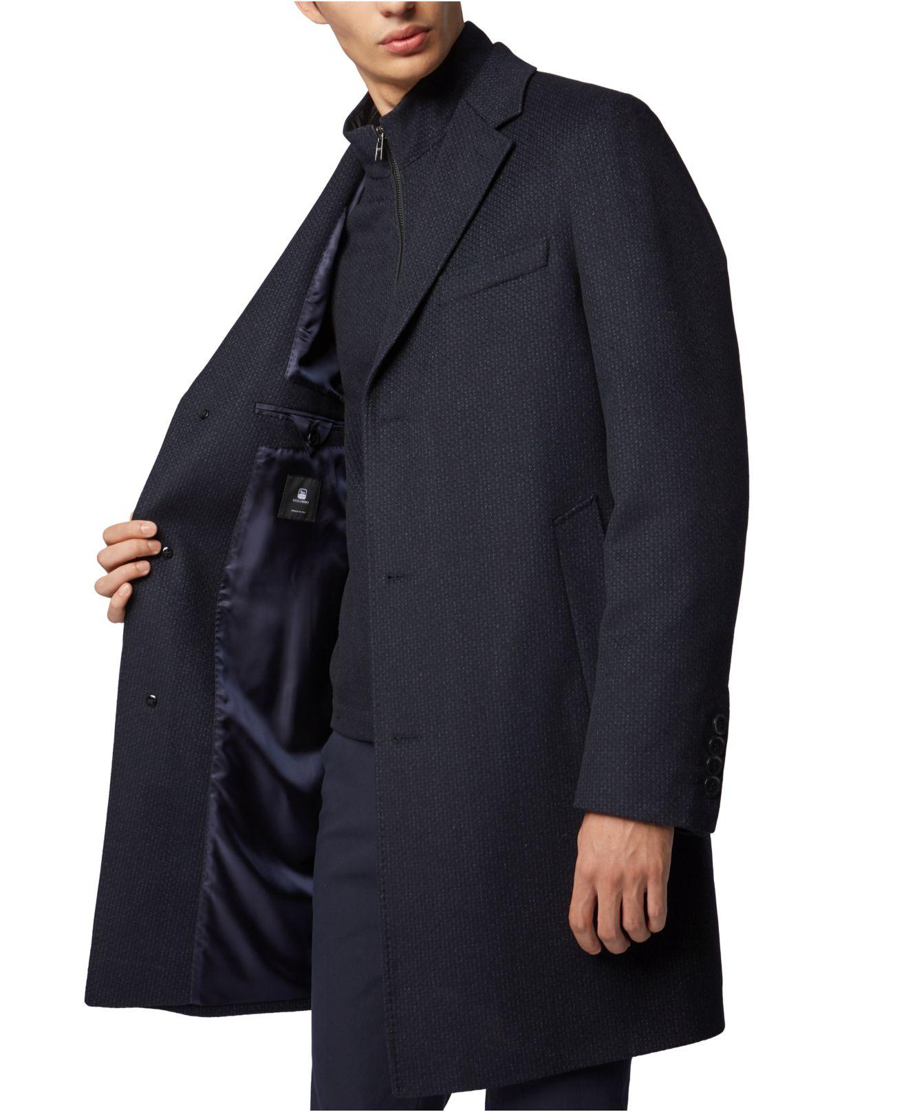 hugo boss cashmere coat