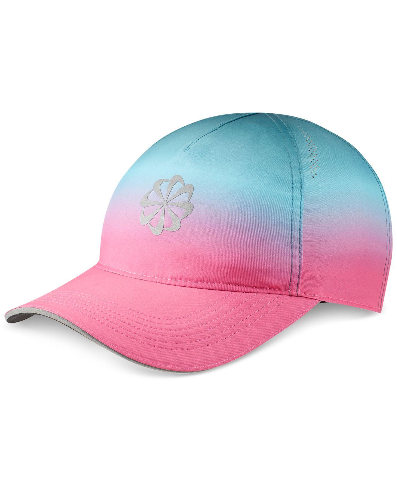 Nike Synthetic Featherlight Graphic Running Cap in Pink | Lyst