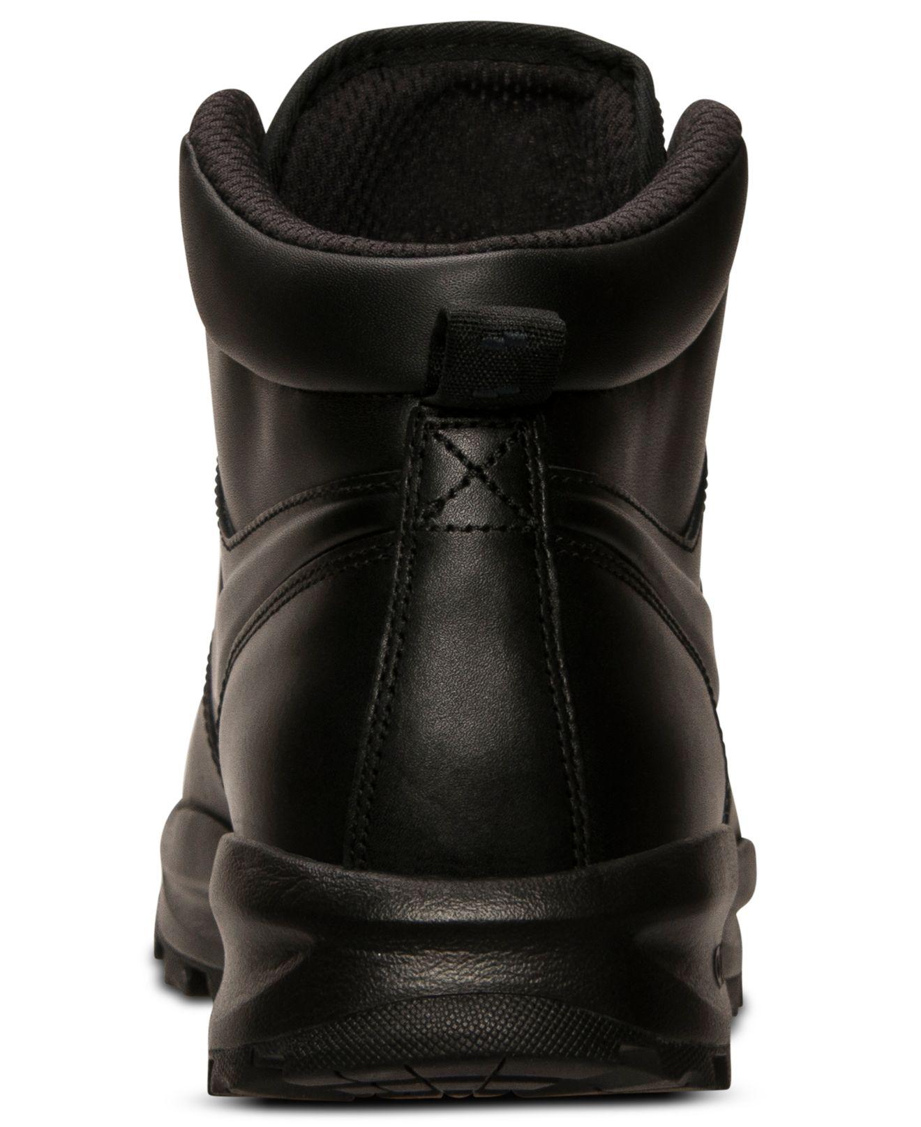 Nike Leather Manoa in Black/Black/Black (Black) for Men - Save 45% | Lyst
