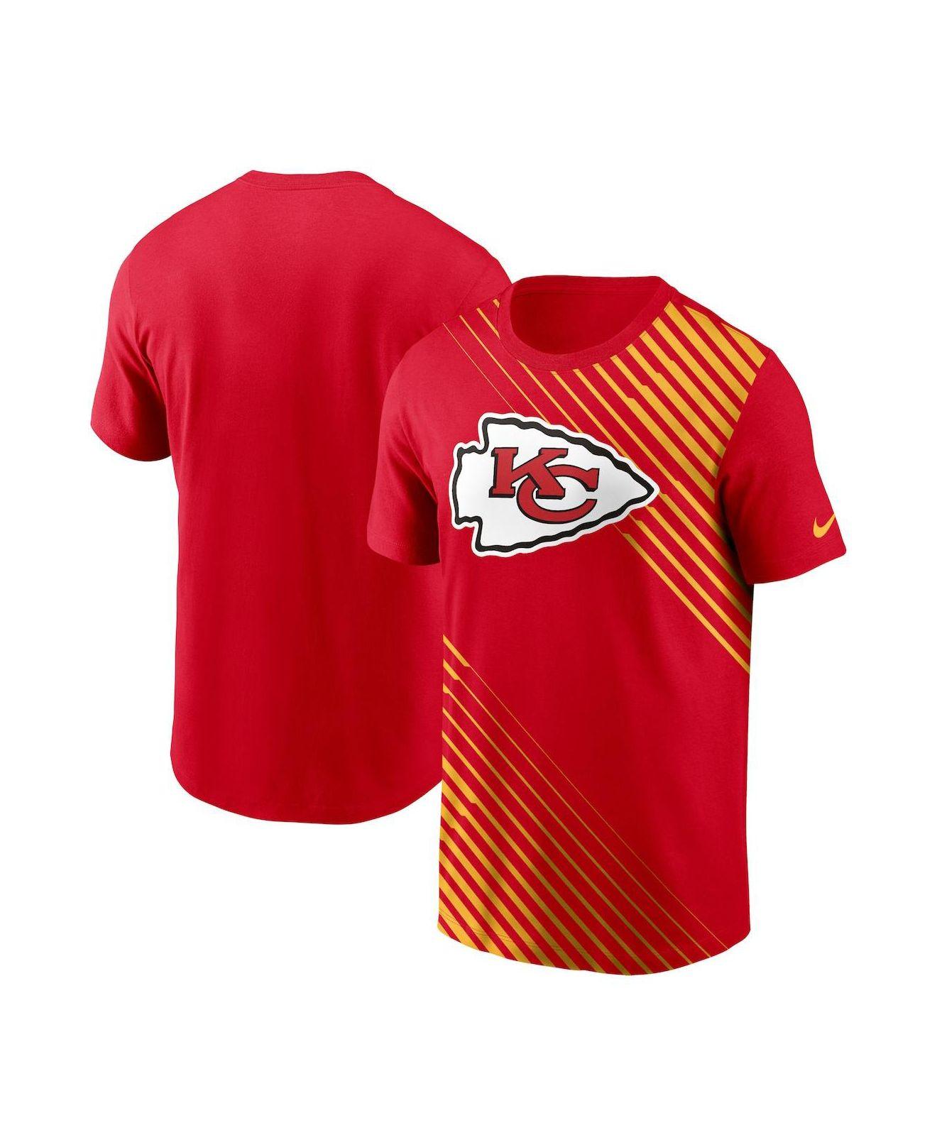 Travis Kelce Kansas City Chiefs Red Tri-Blend Short Sleeve Fashion