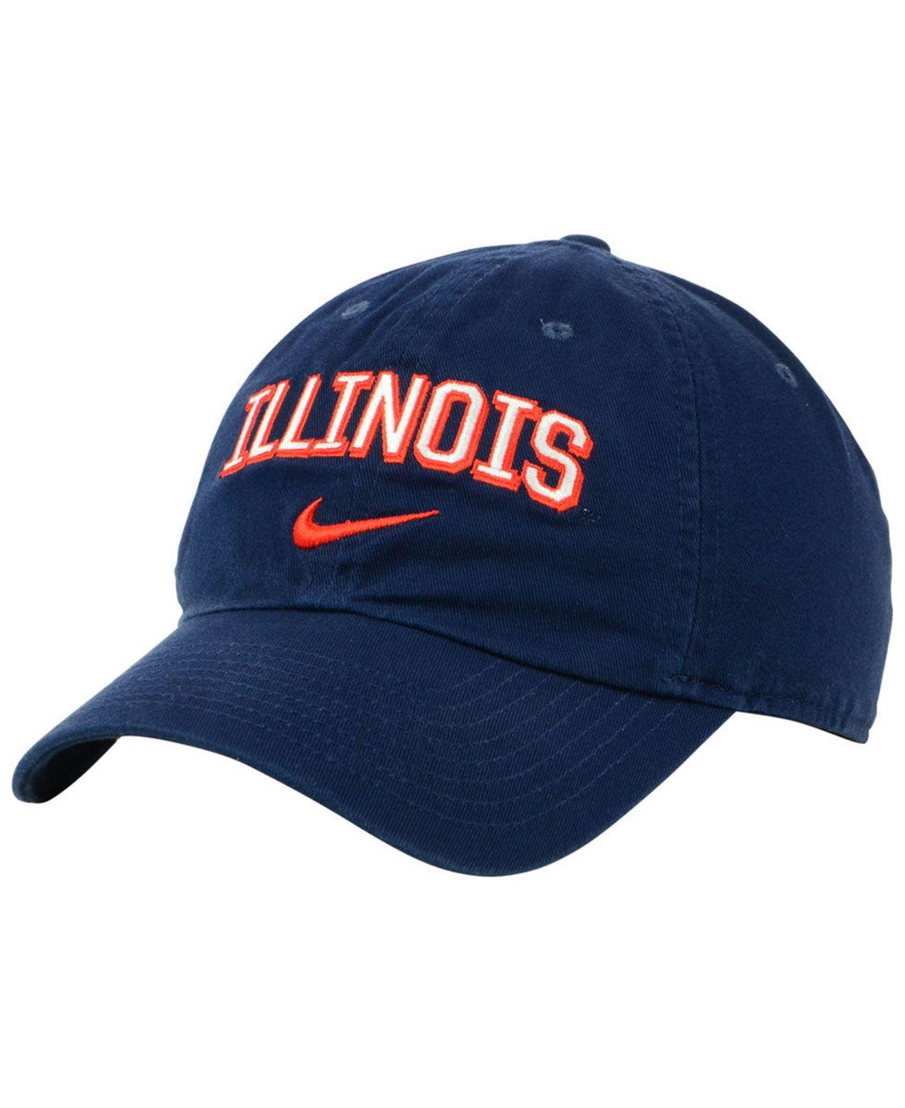 Nike Illinois Fighting Illini H86 Wordmark Swoosh Cap in Blue for Men | Lyst