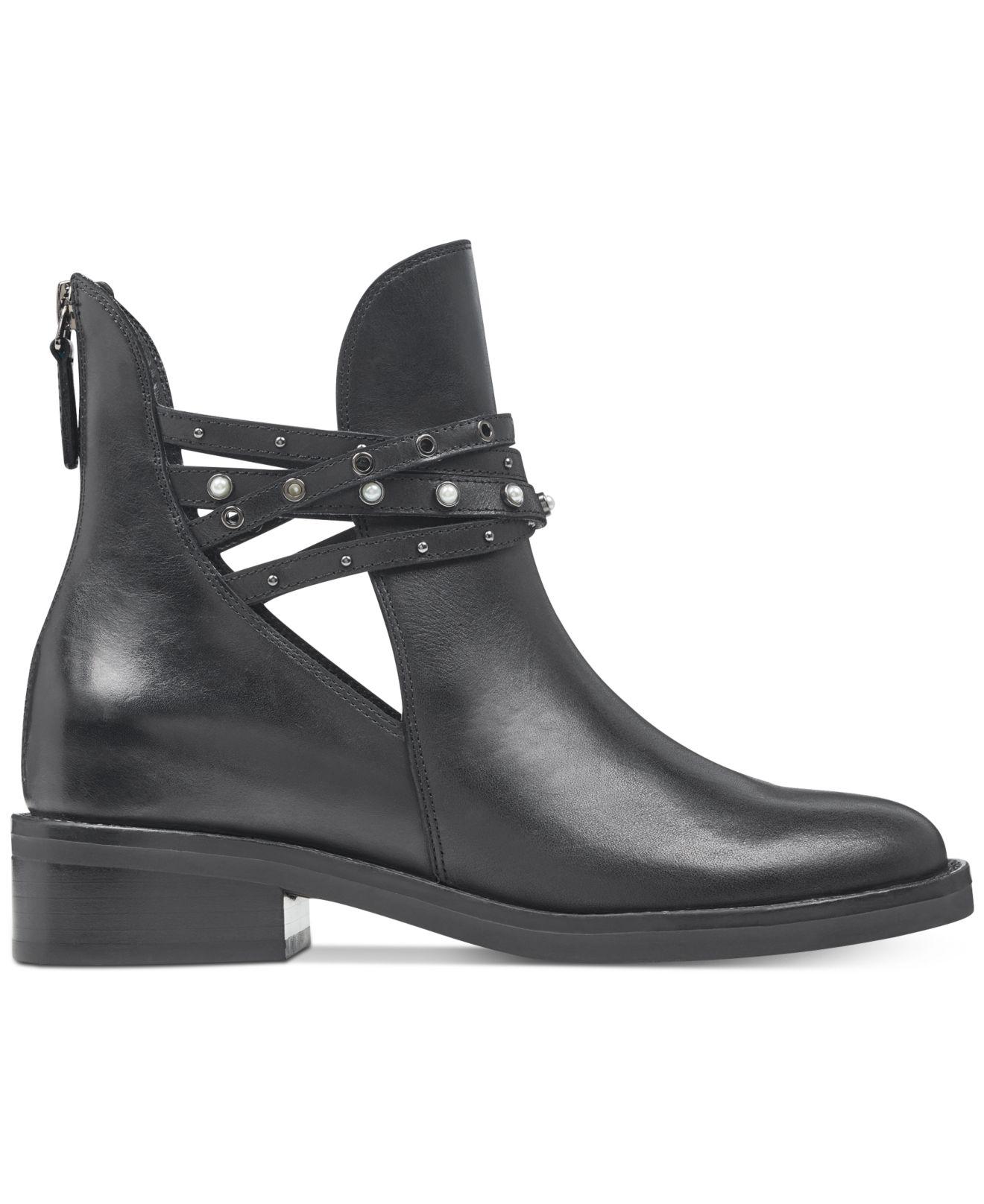 nine west travis studded strappy bootie