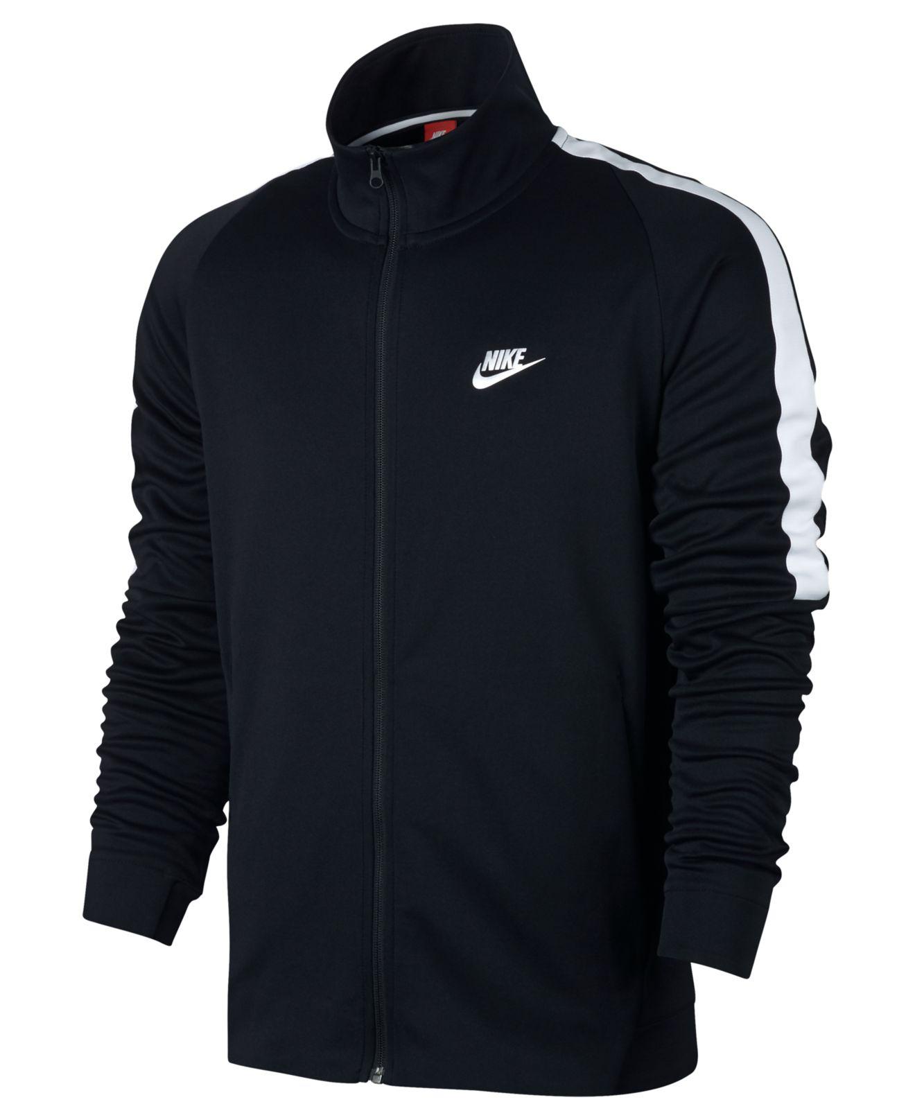Nike Cotton Tribute Poly Track Jacket In Black for Men - Lyst