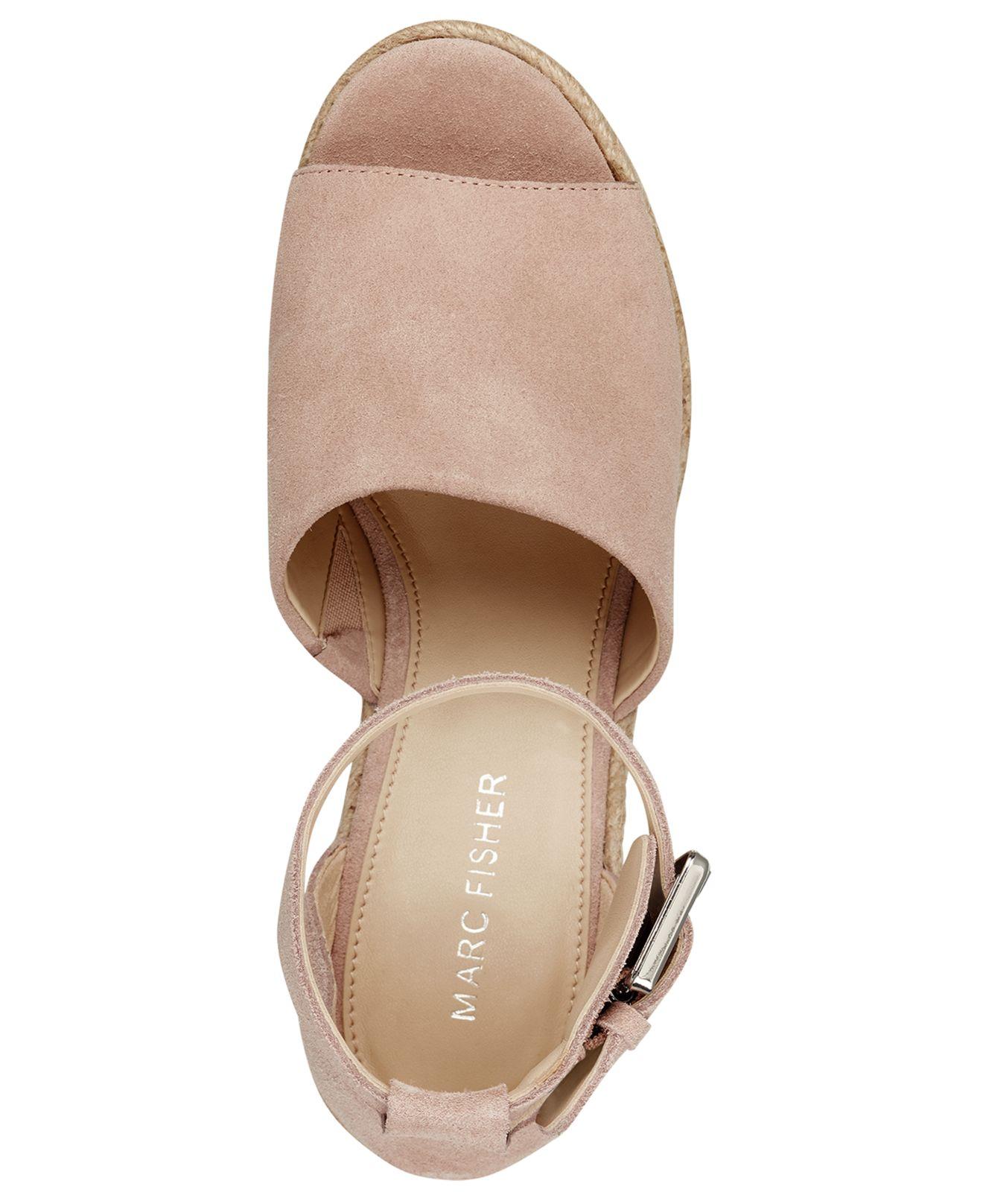 marc fisher cala platform wedge sandals