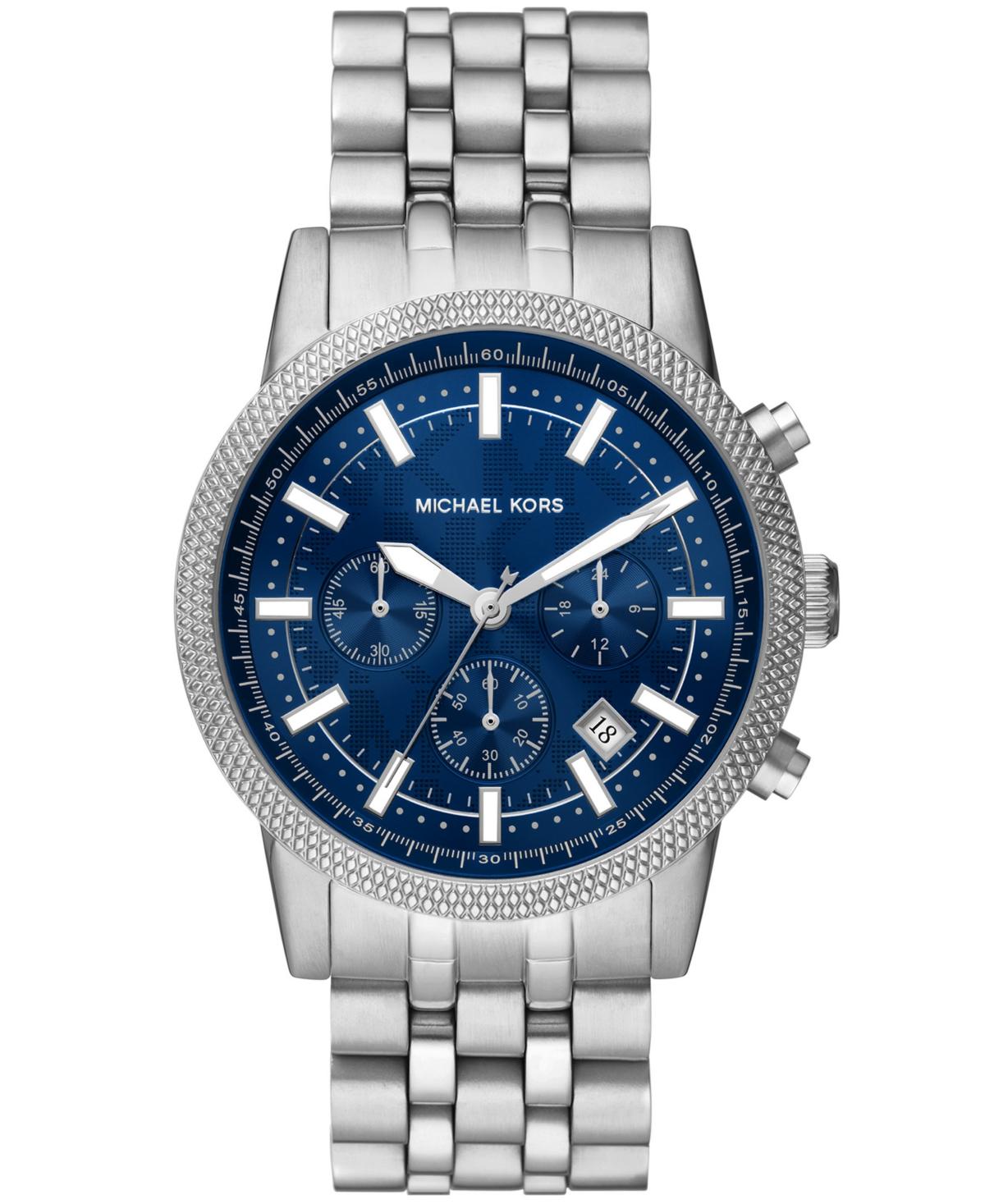 Michael Kors Hutton Chronograph Stainless Steel Bracelet Watch 43mm in Gray  for Men | Lyst