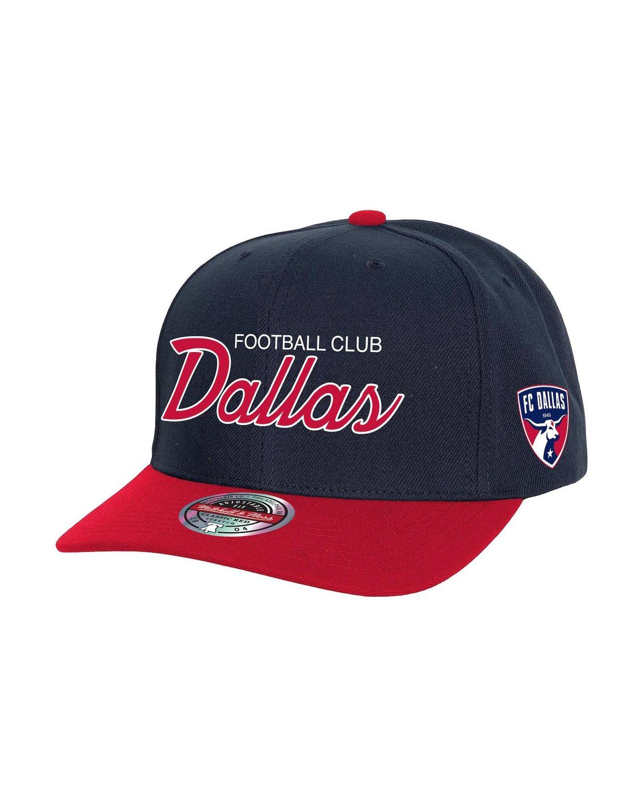 Mitchell & Ness Navy Fc Dallas Team Script 2.0 Stretch Snapback