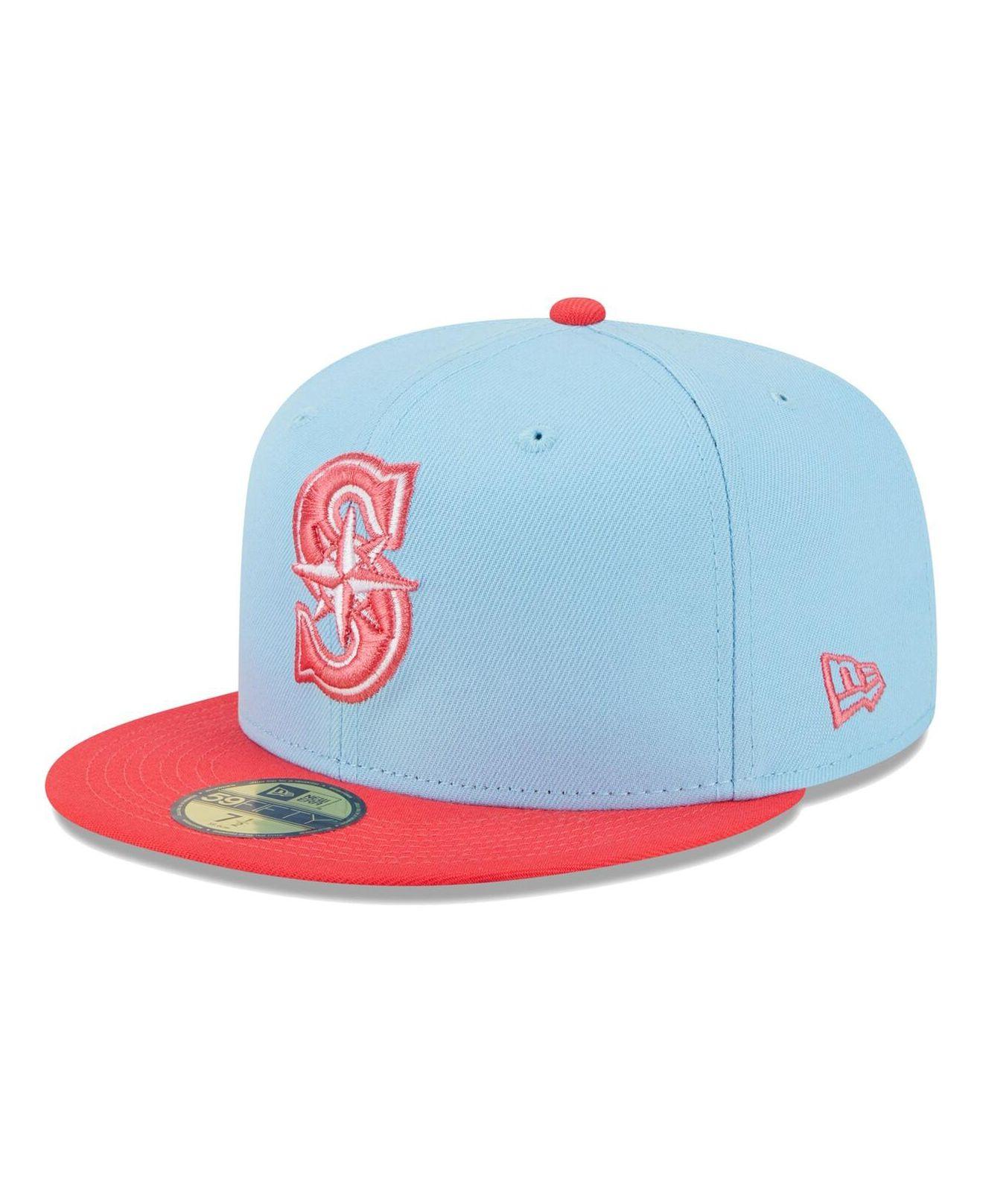 KTZ Light Blue, Red Seattle Mariners Spring Color Twotone 59fifty