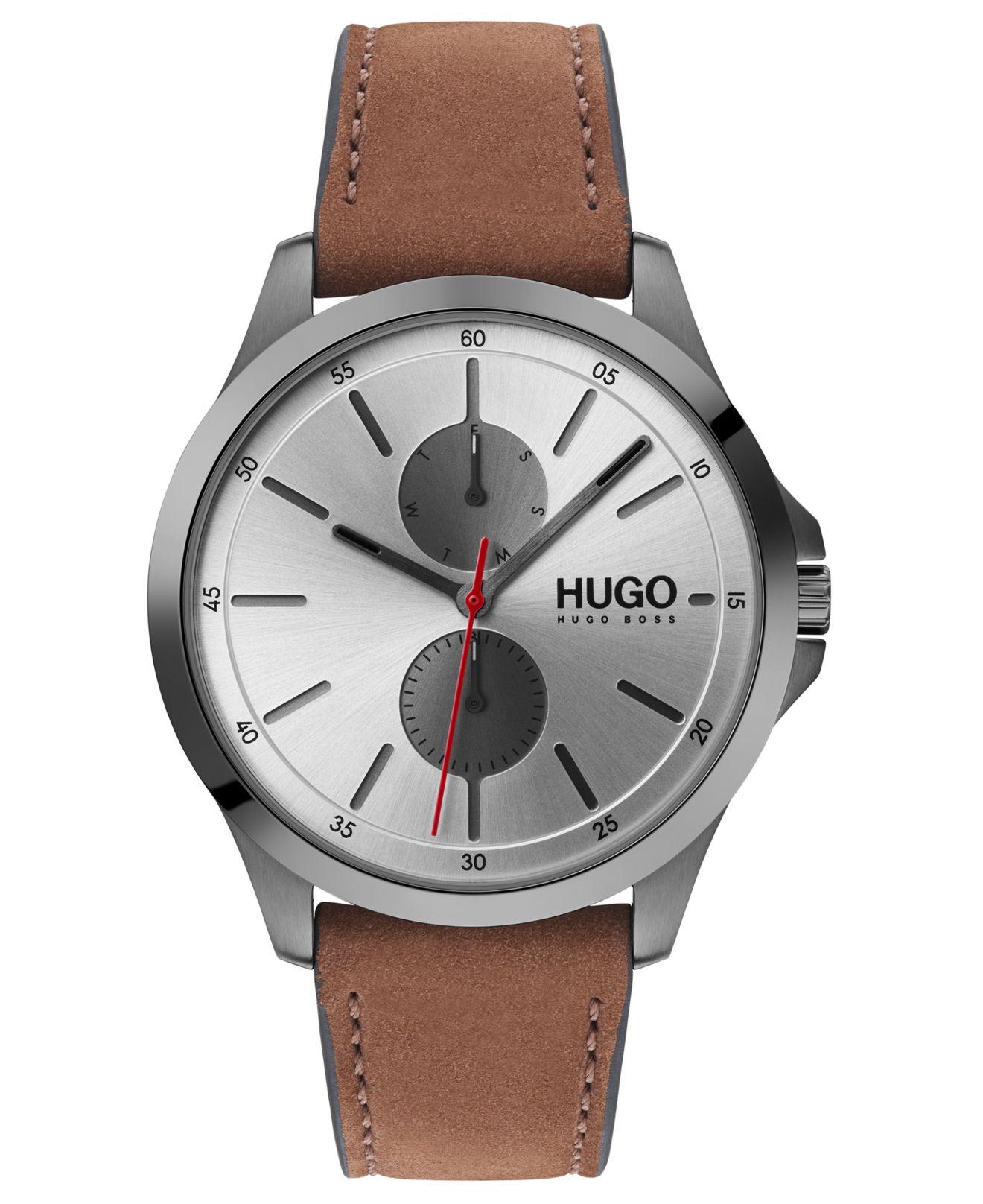 hugo boss watch tan strap