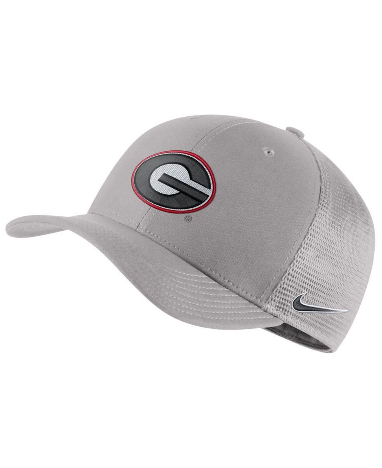 Nike Georgia Bulldogs Aerobill Mesh Cap in Gray for Men | Lyst
