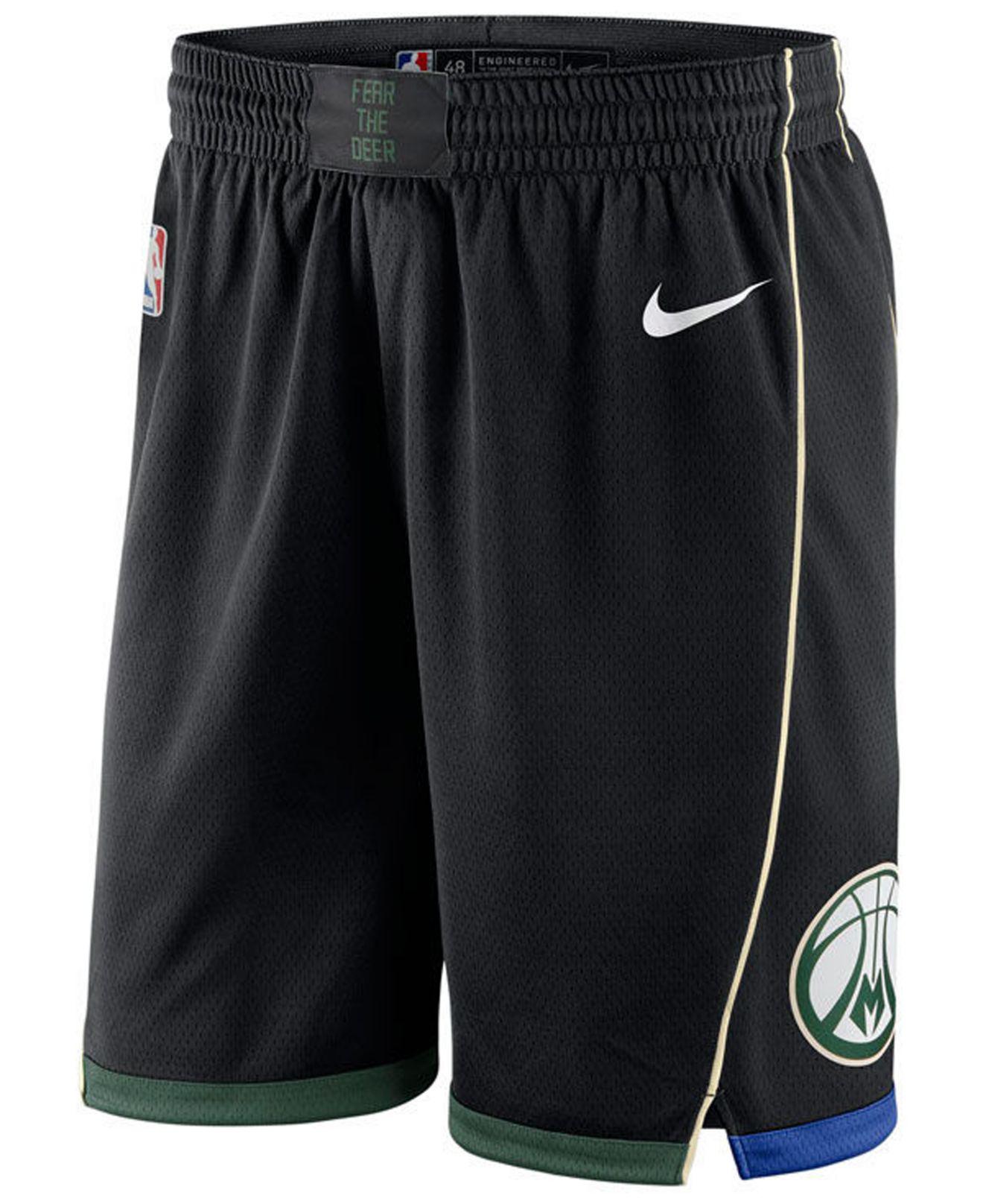 milwaukee bucks cream shorts