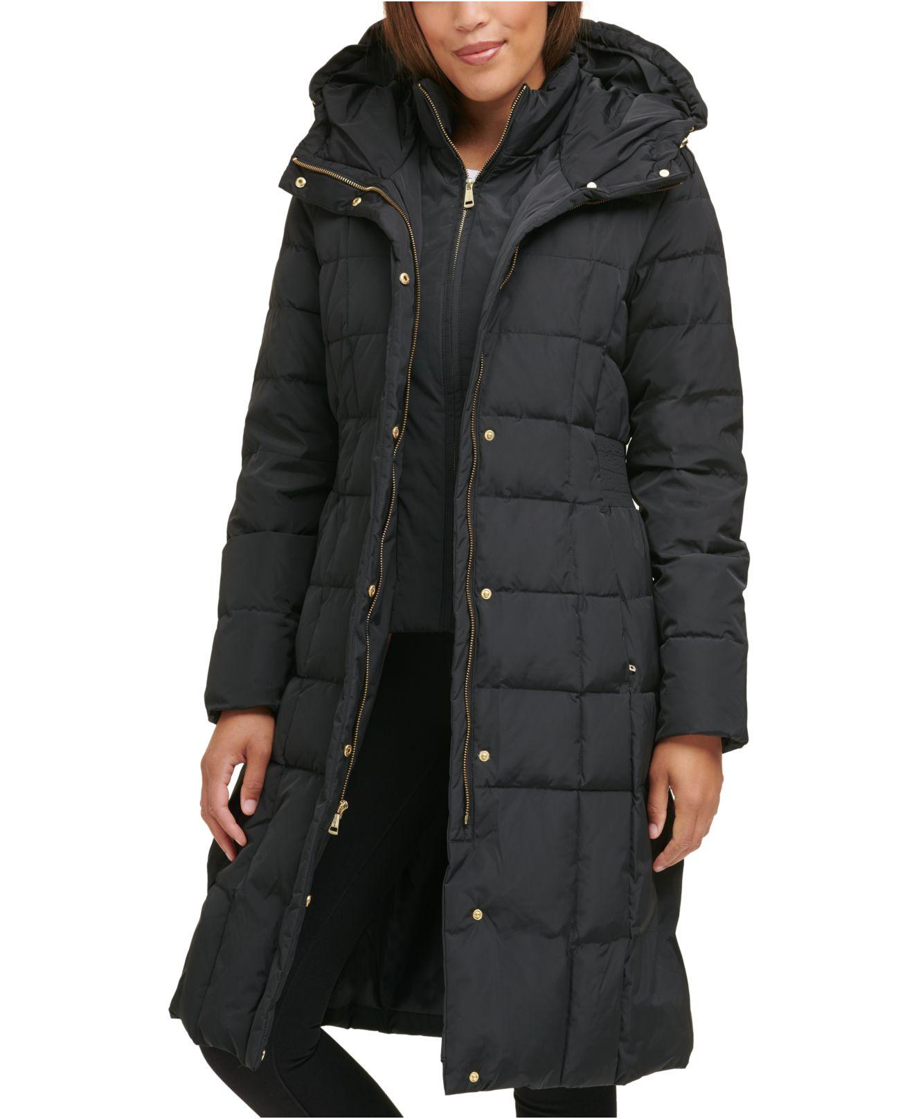 cole haan layered down puffer coat