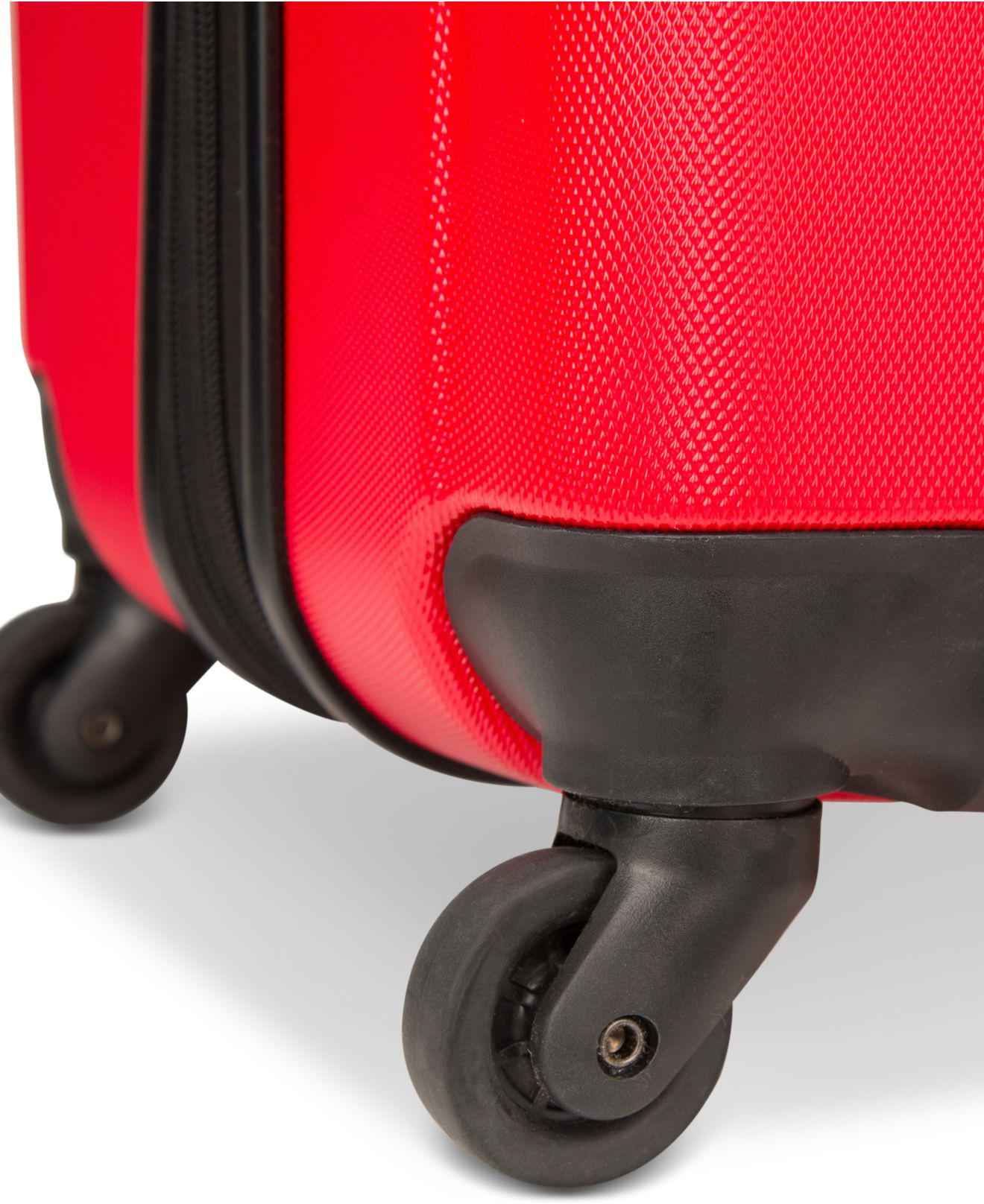 Delsey Free Style 2.0 25" Hardside Expandable Spinner Suitcase in Red