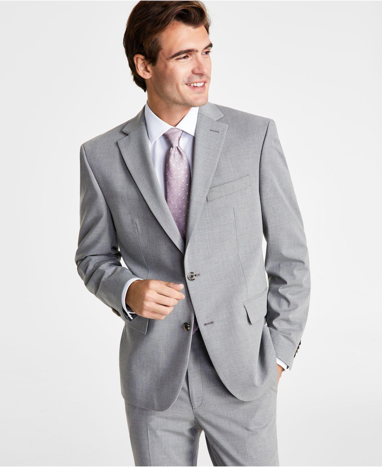 Ben Sherman Skinny-fit Stretch Suit Jacket in Gray for Men | Lyst