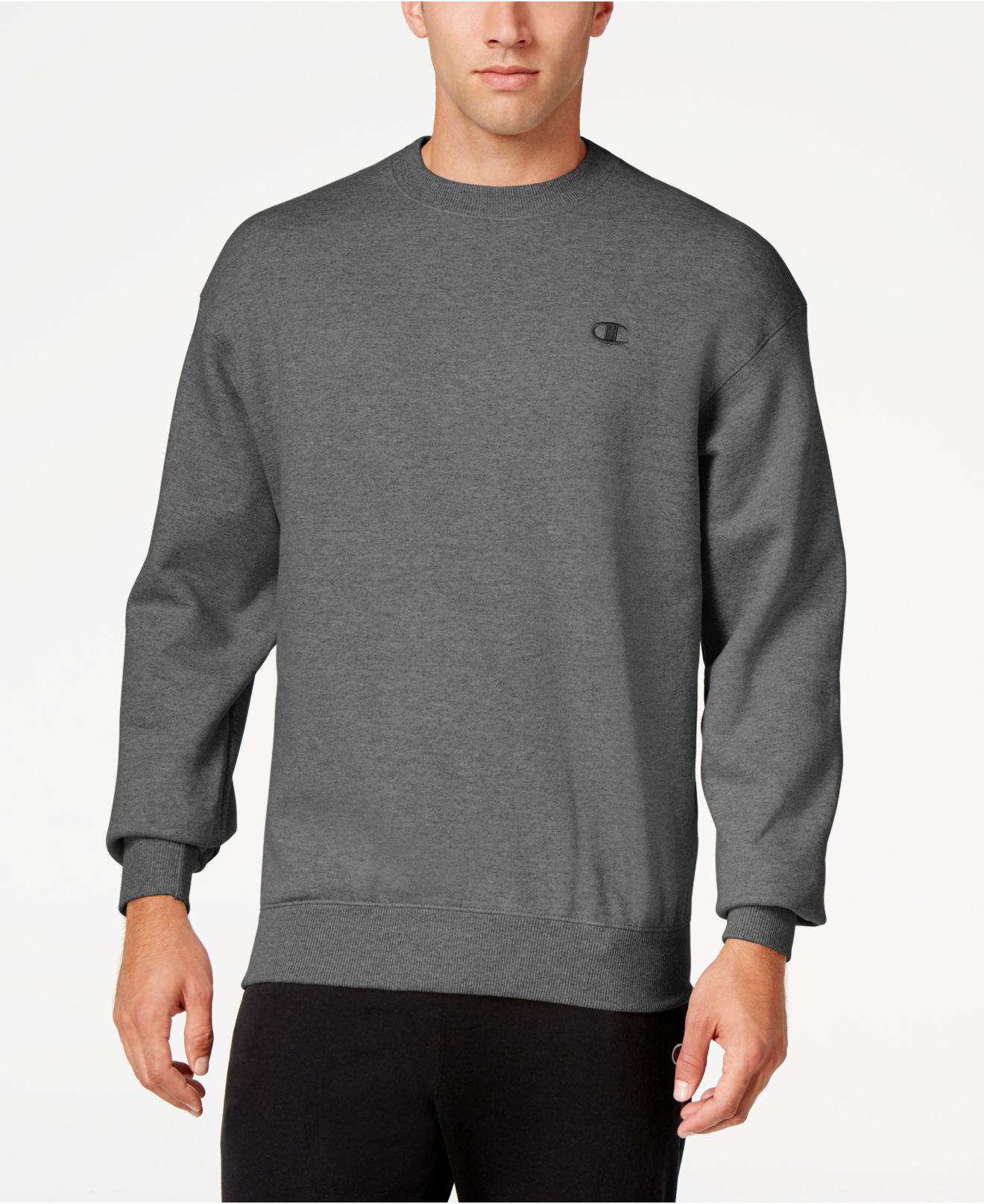 champion men's powerblend fleece sweatshirt