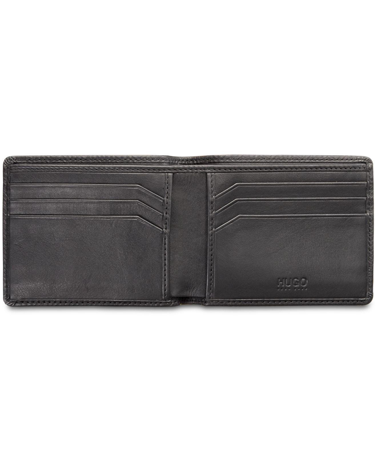 Hugo Boss Leather Subway Bifold Wallet 