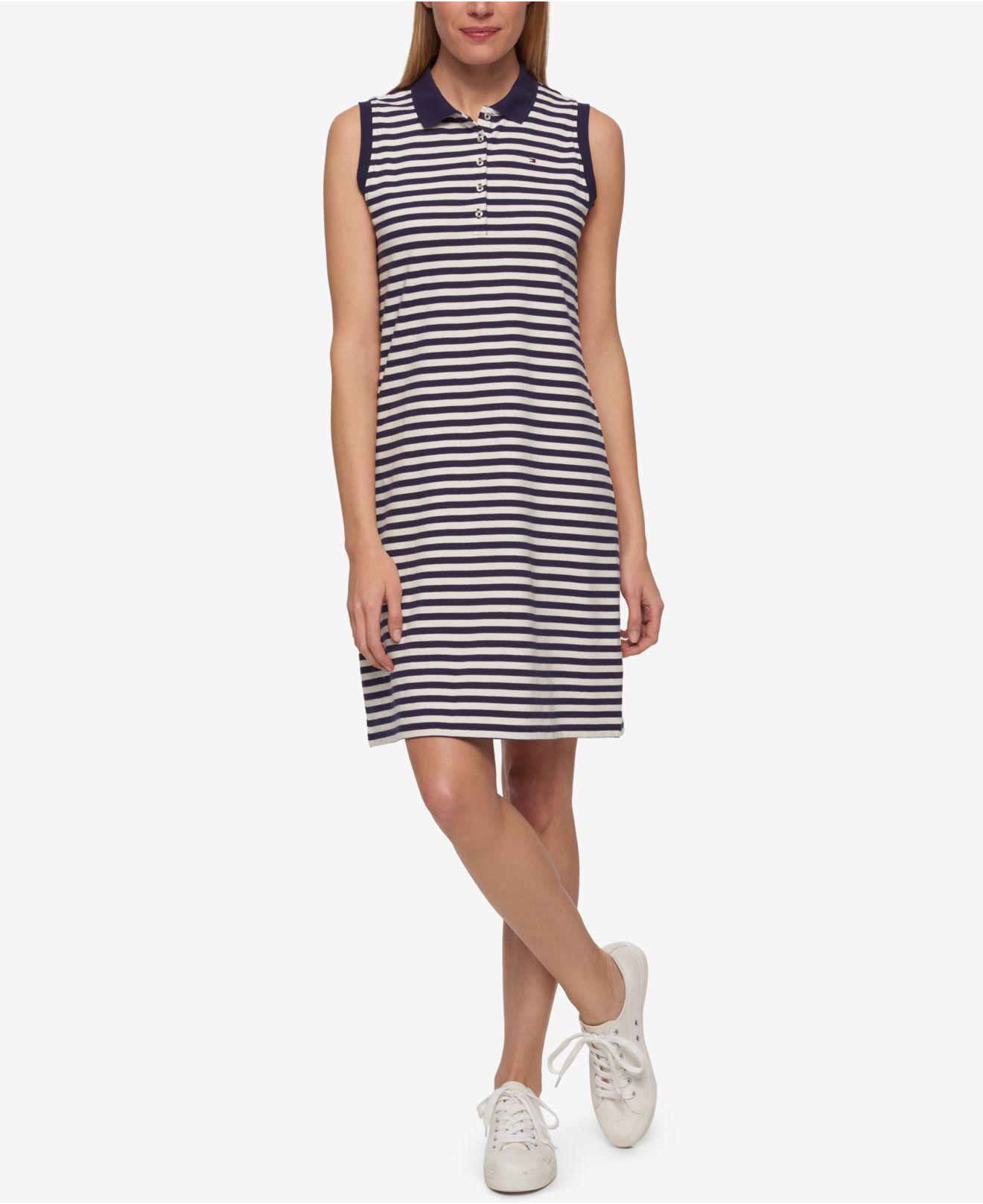 tommy hilfiger striped polo dress