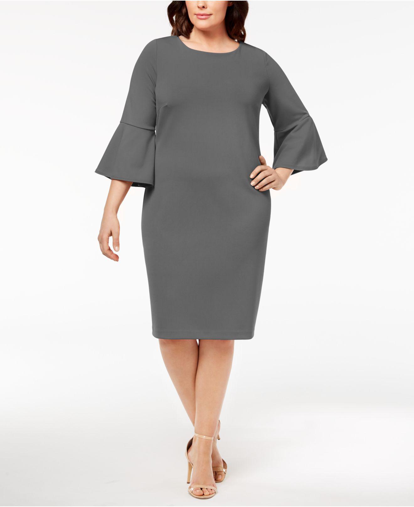 calvin klein grey dress