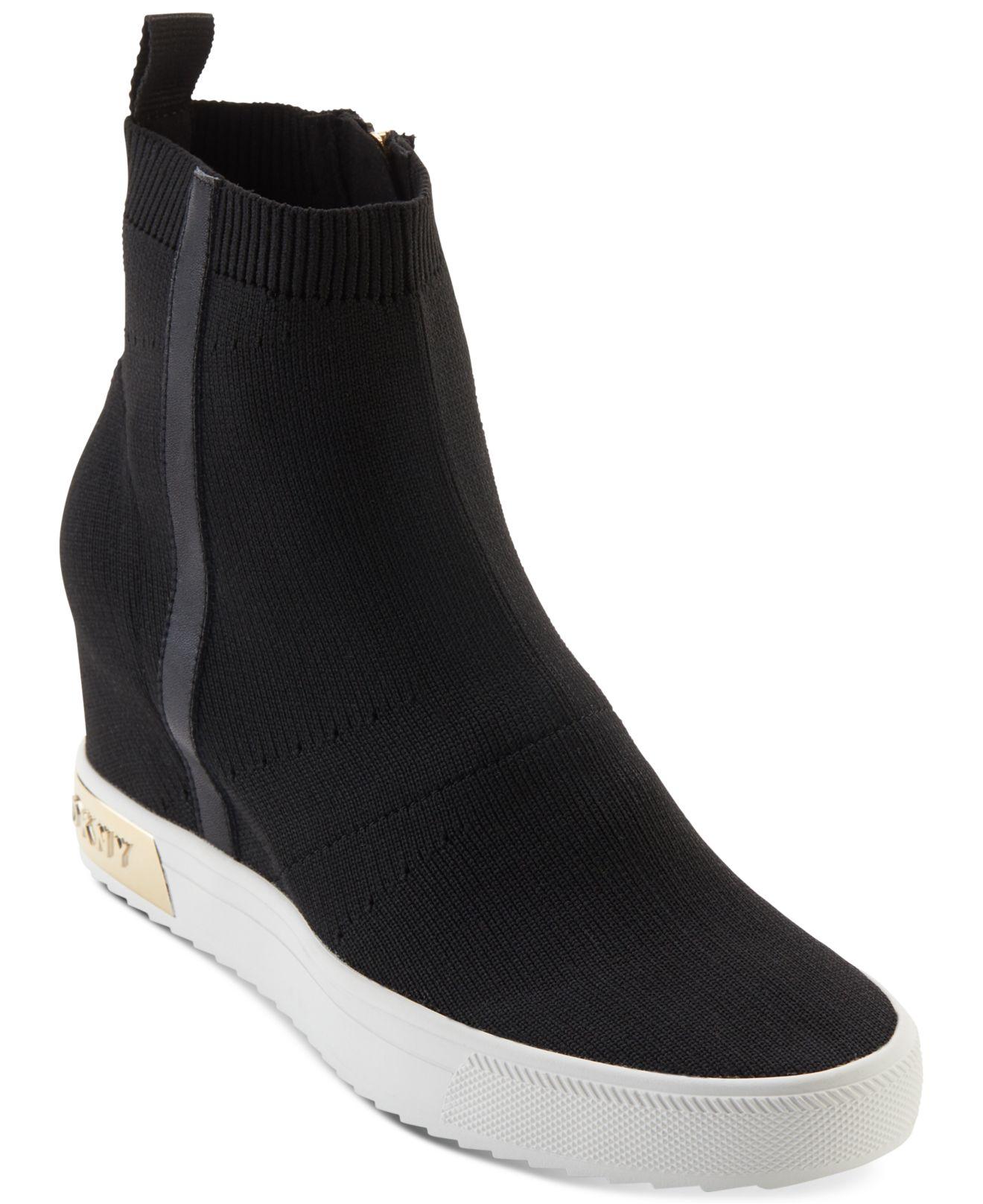 dkny shoes wedge sneakers
