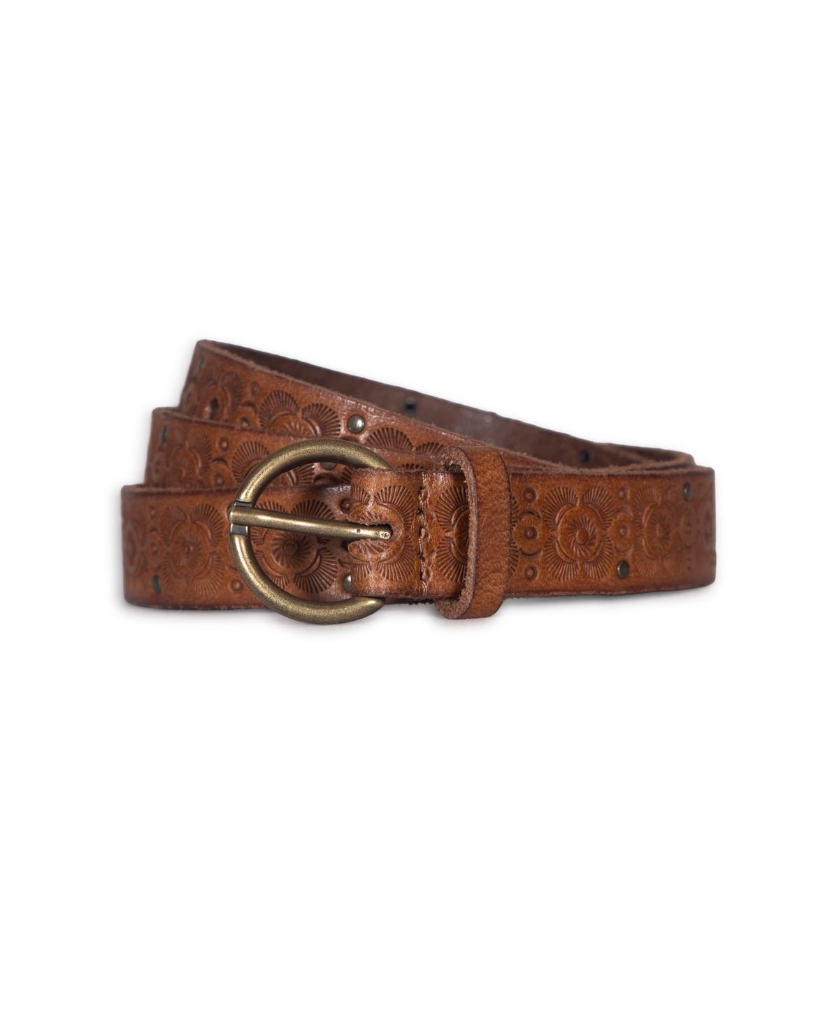 FRYE 20mm Leather Beaded Belt Frye 20mm Tooling Stud Belt in Brown | Lyst main image 3