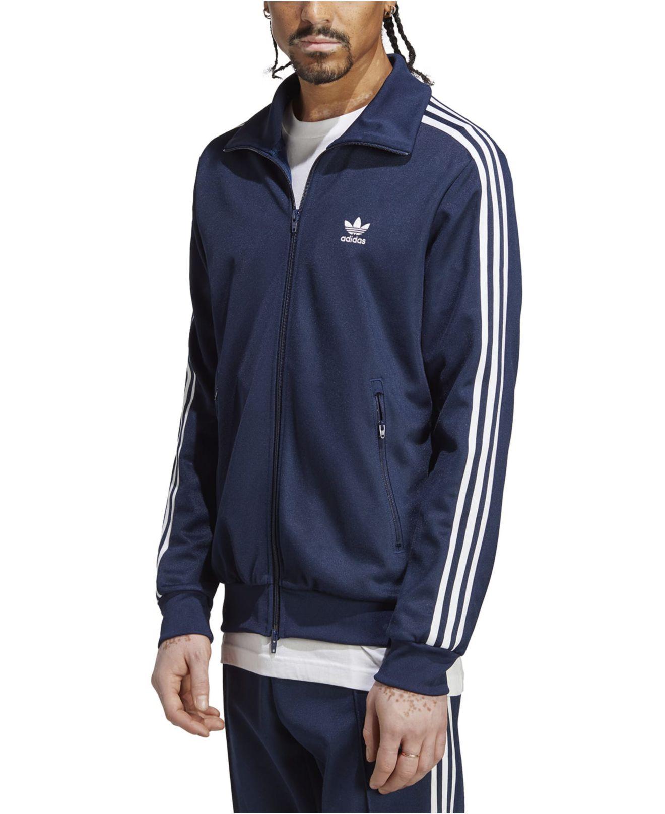 adidas Adicolor Classics Beckenbauer Slim-fit Zip-front Track Jacket in Blue  for Men | Lyst