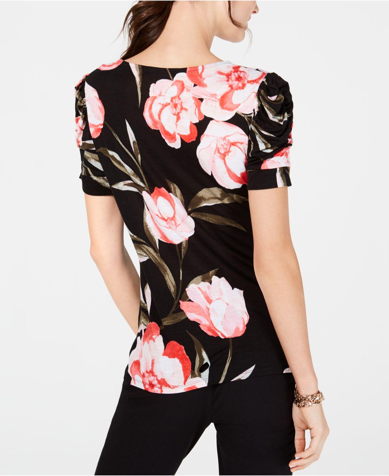 macys puff sleeve tops