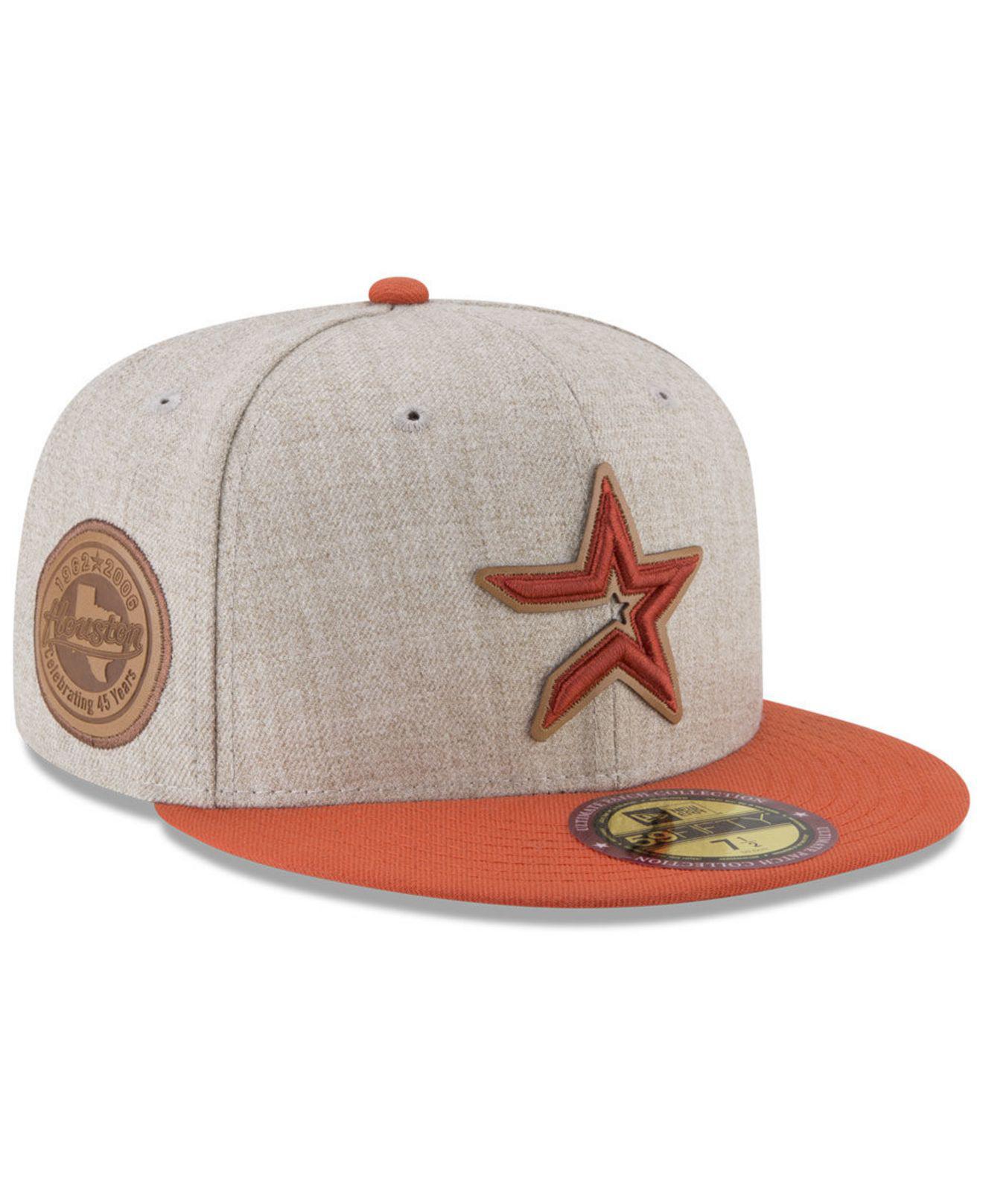 KTZ Houston Astros Leather Ultimate Patch Collection 59fifty