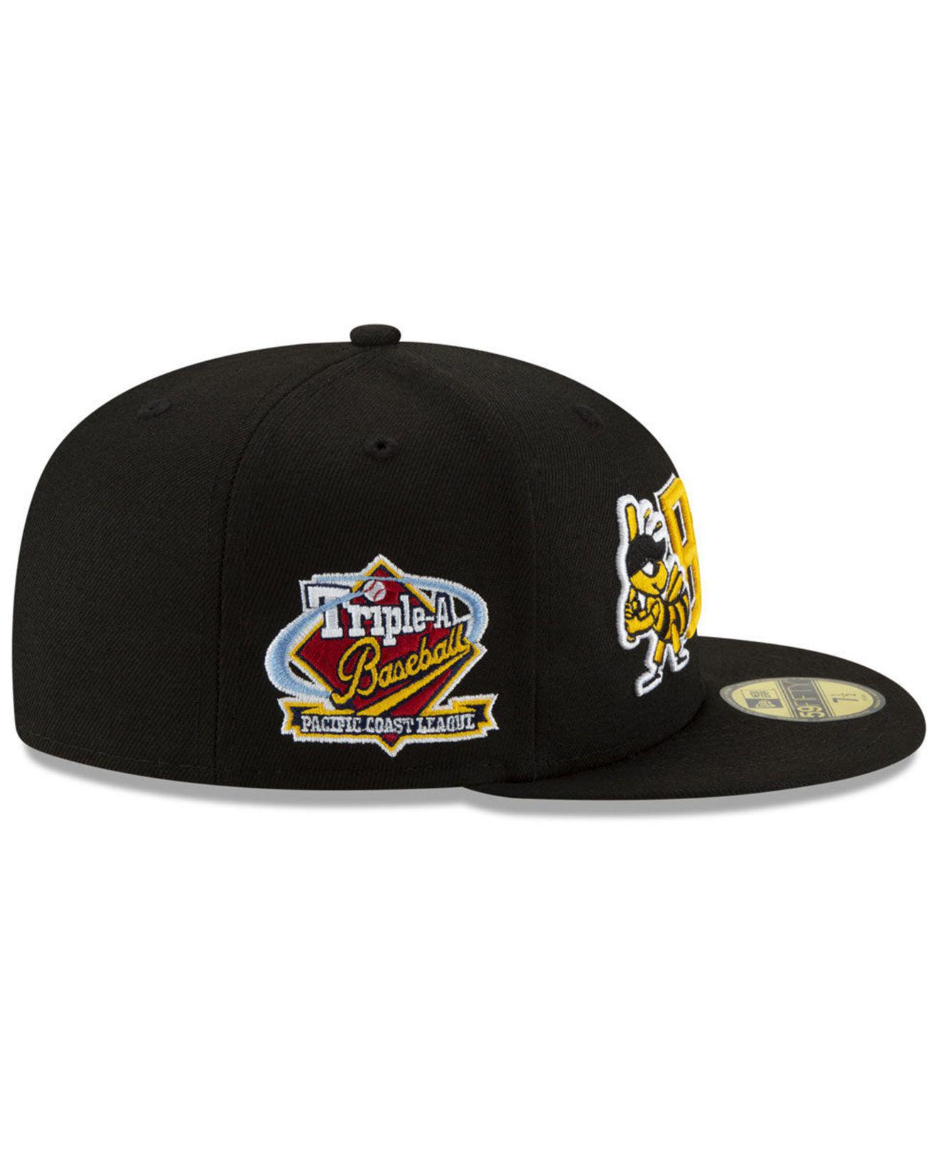 KTZ Salt Lake Bees League Patch 59fifty-fitted Cap in Black for