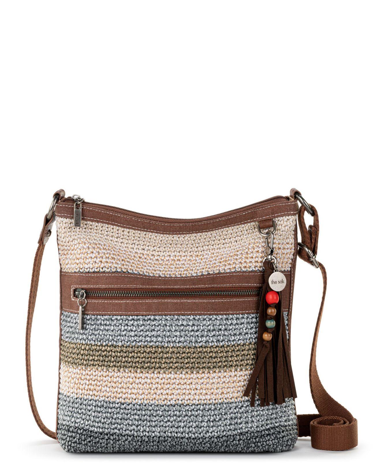 The Sak Lucia Crochet Crossbody in Gray Lyst