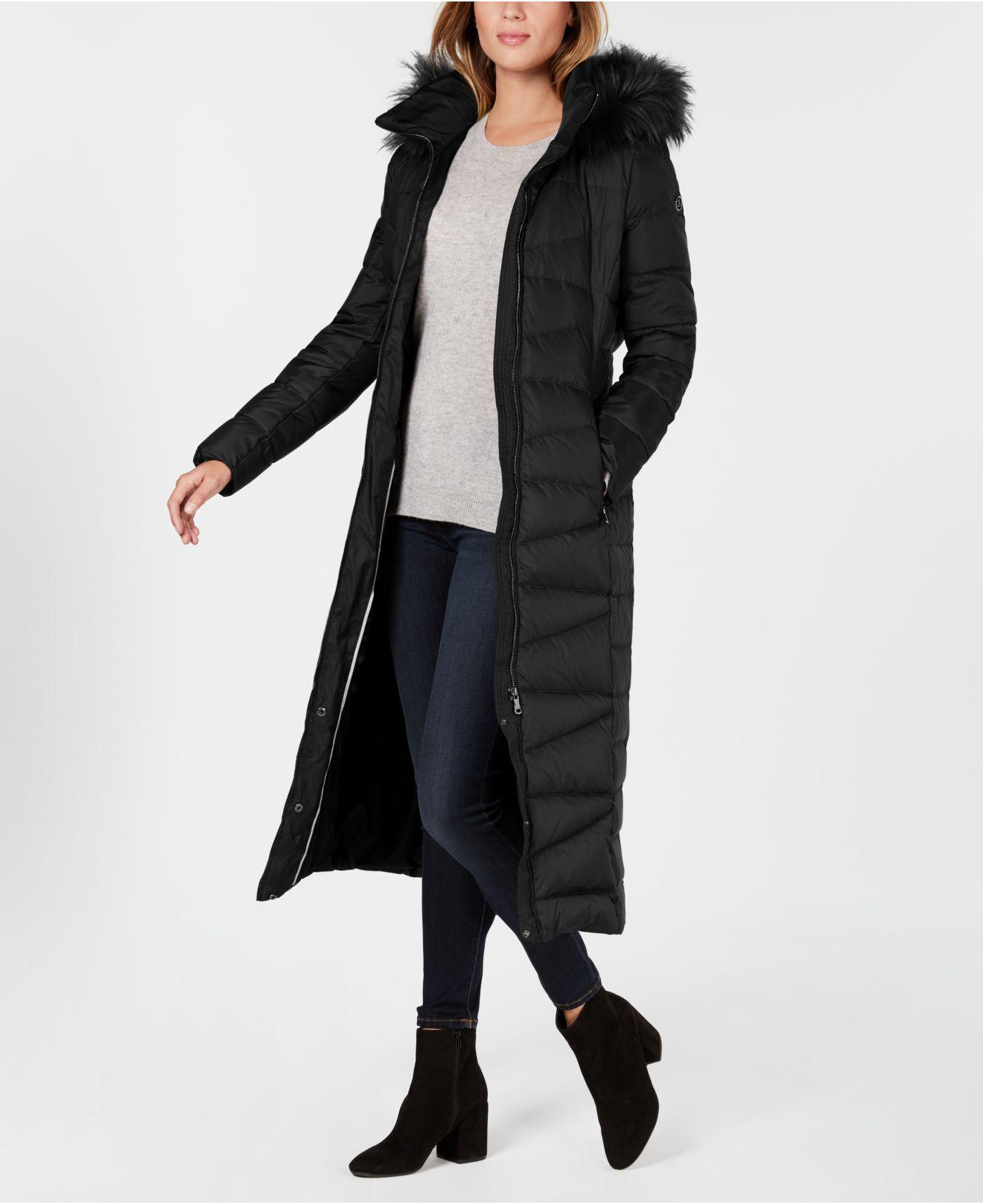 Descubrir 73+ imagen calvin klein faux fur jacket women's ...