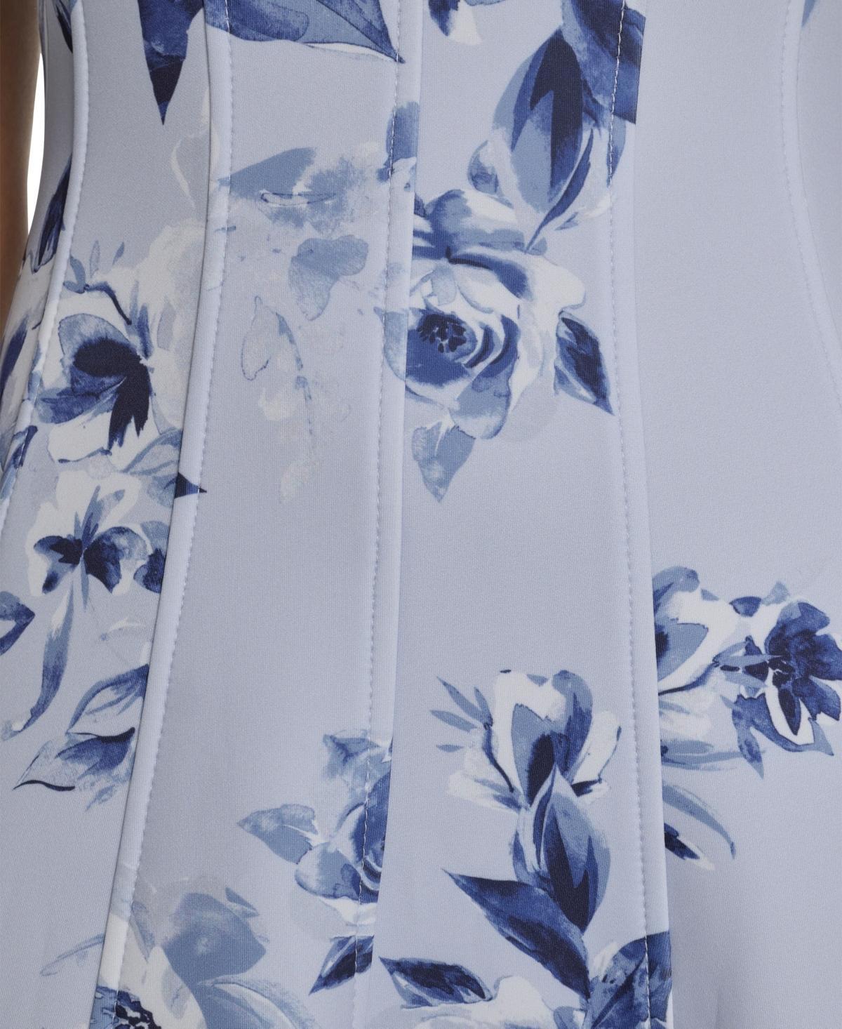 calvin klein embroidered fit & flare dress Calvin Klein Petite Embroidered-Skirt Fit & Flare Dress