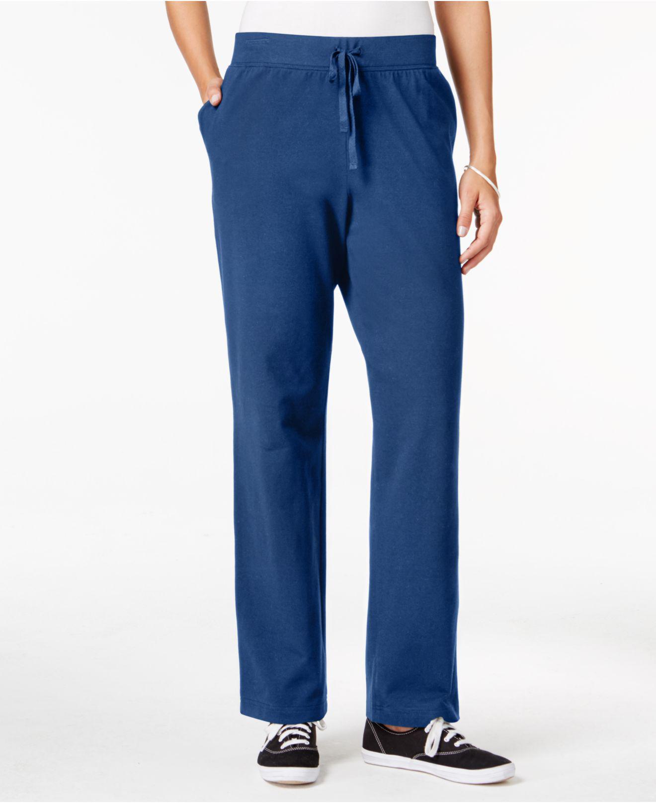 karen scott petite drawstring pants