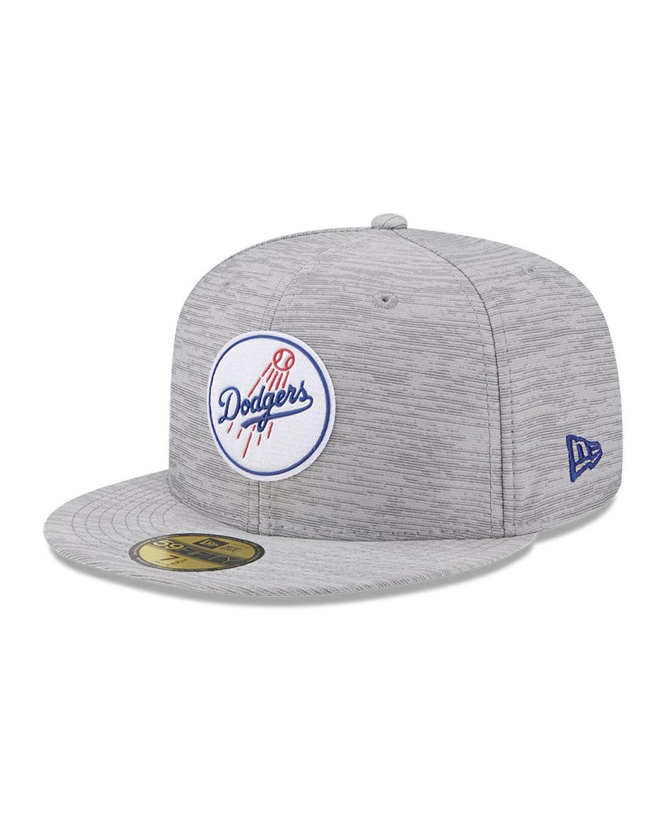 KTZ Gray Los Angeles Dodgers 2023 Clubhouse 59fifty Fitted Hat for Men ...