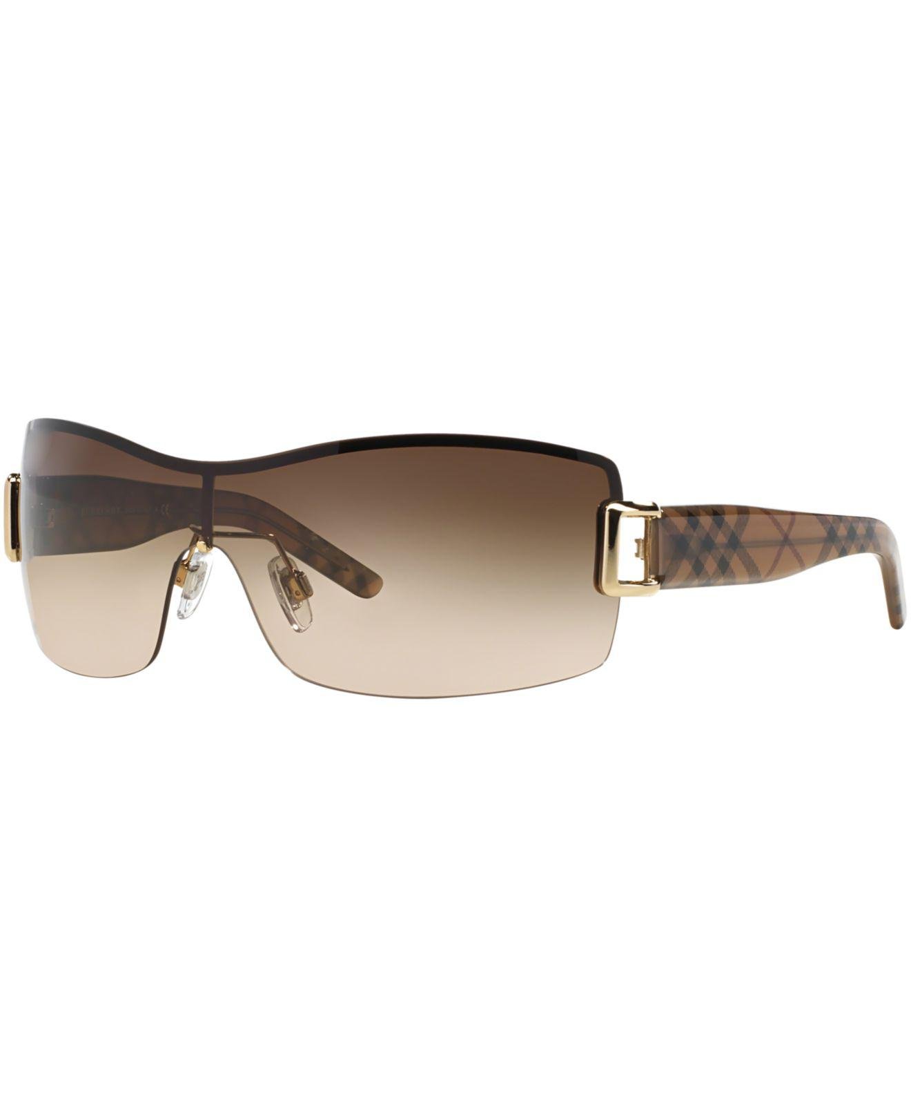 Burberry Sunglasses, Be3043 in Gold/Brown (Brown) - Lyst