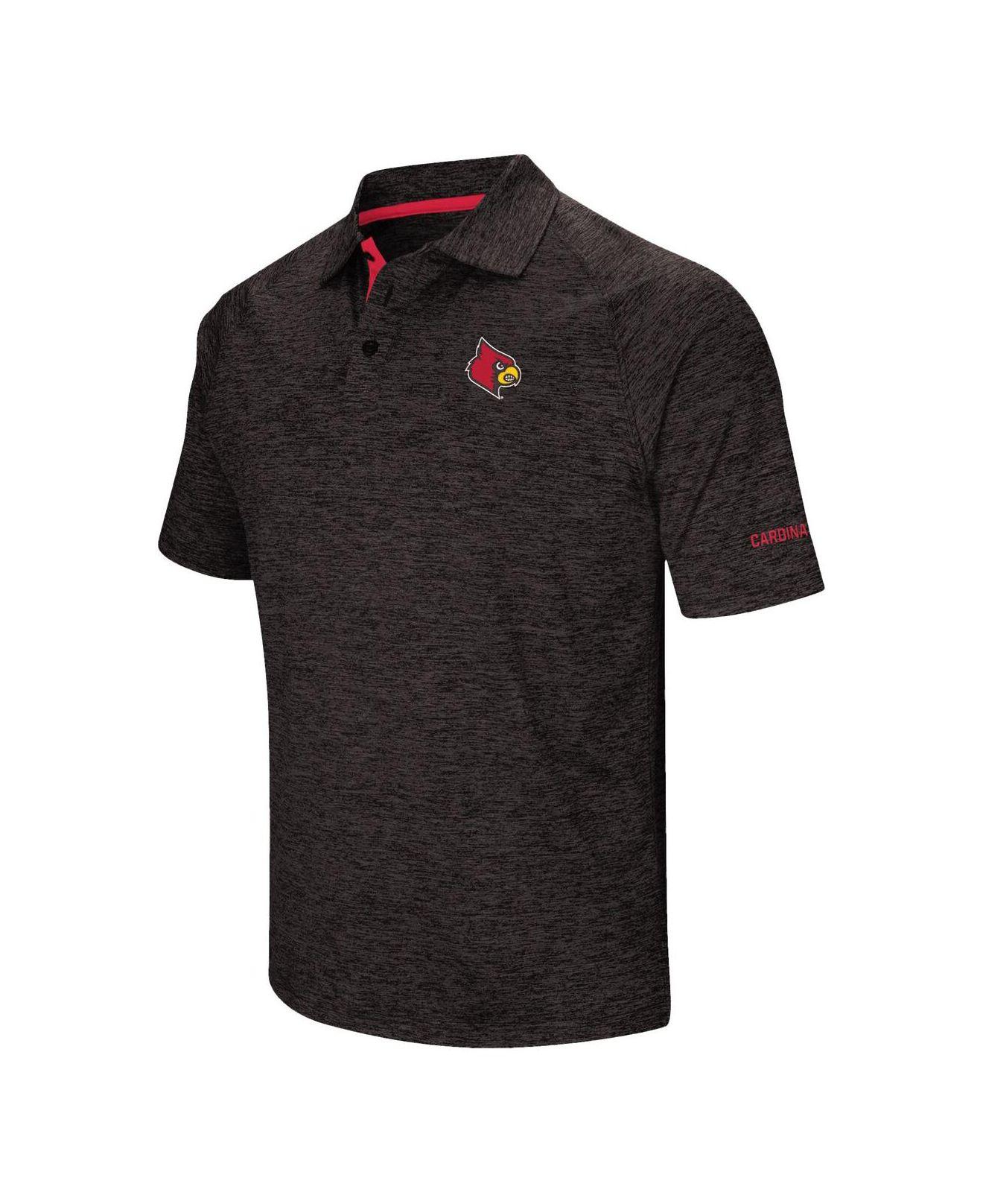 Colosseum Athletics Black Louisville Cardinals Down Swing Polo Shirt for  Men