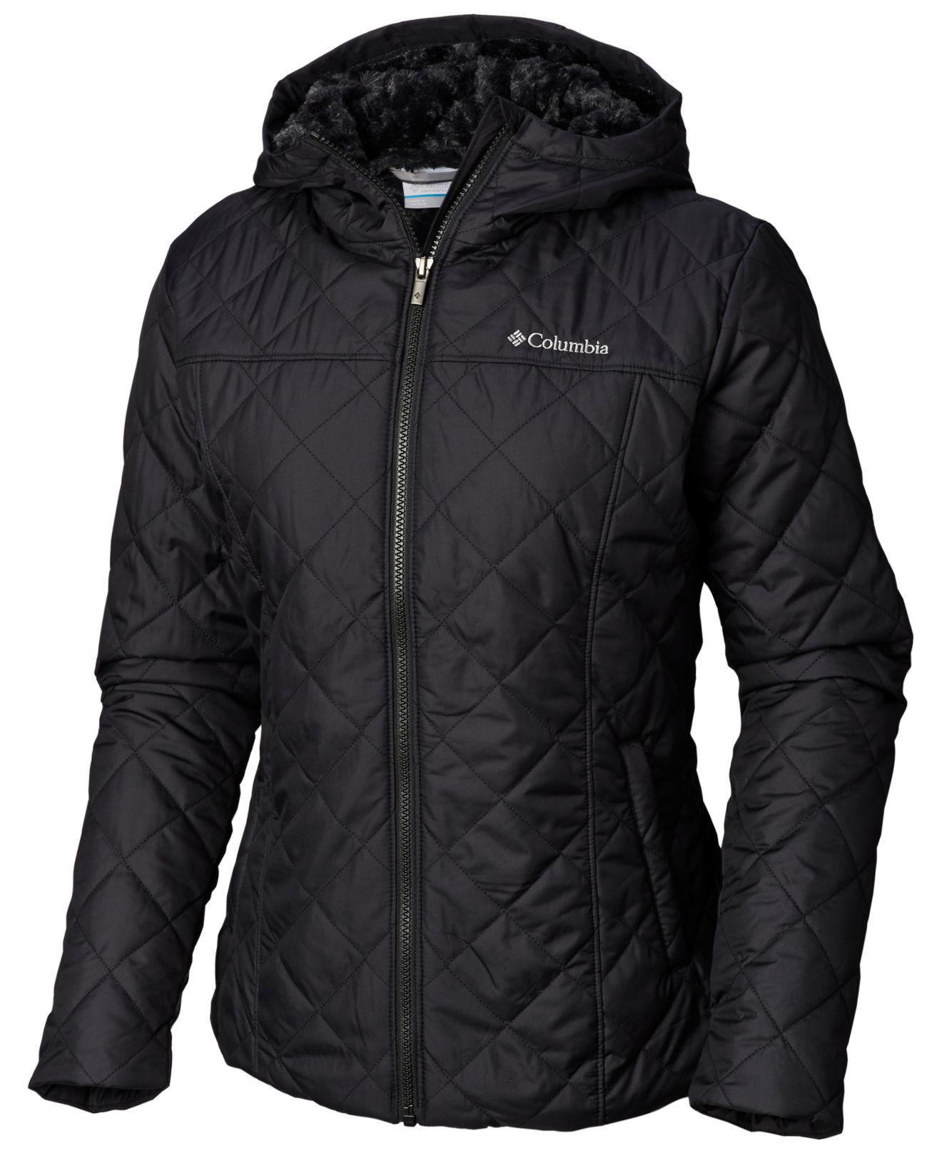 Columbia Copper Cresttm Hooded Fleecelined Jacket in Black Lyst