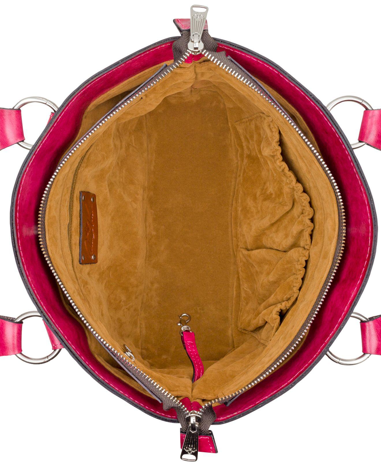Patricia Nash Binetto Leather Barrel Bag