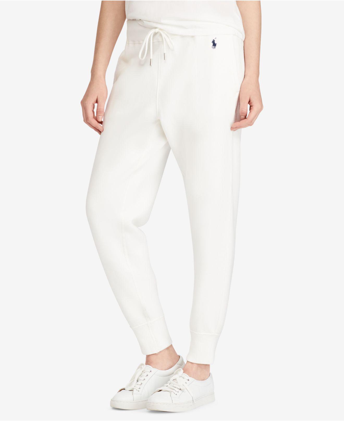 white ralph lauren joggers