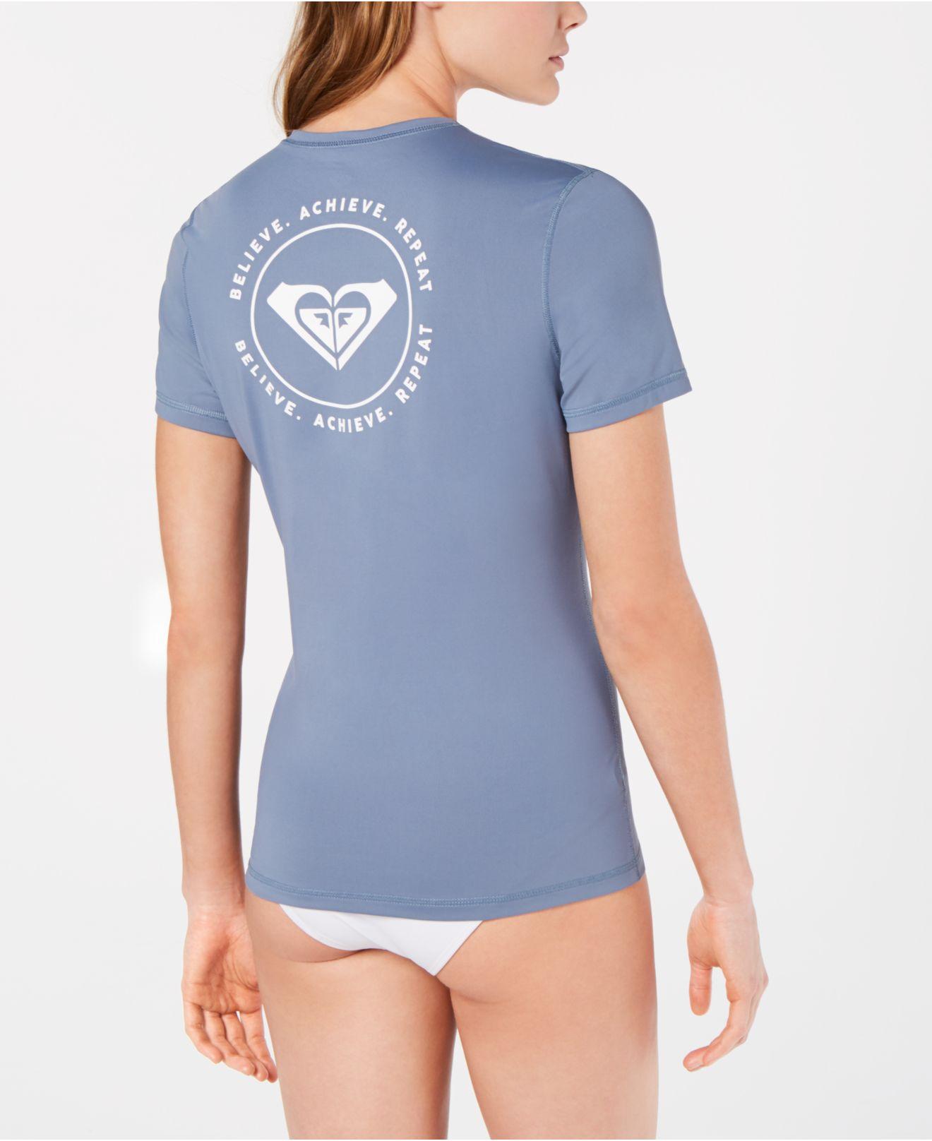 Roxy Synthetic Juniors' Enjoy Waves Printed Logo Rashguard in Pink Lyst