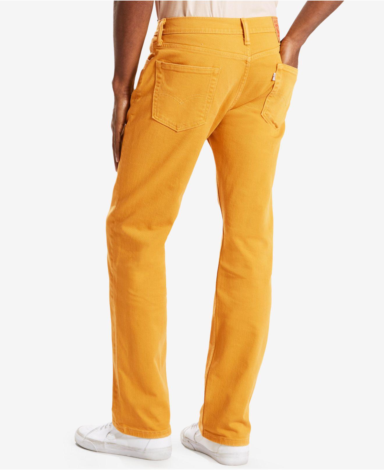 Levi's Men's 514 Straight-leg Corduroy Pants in Orange for Men - Lyst