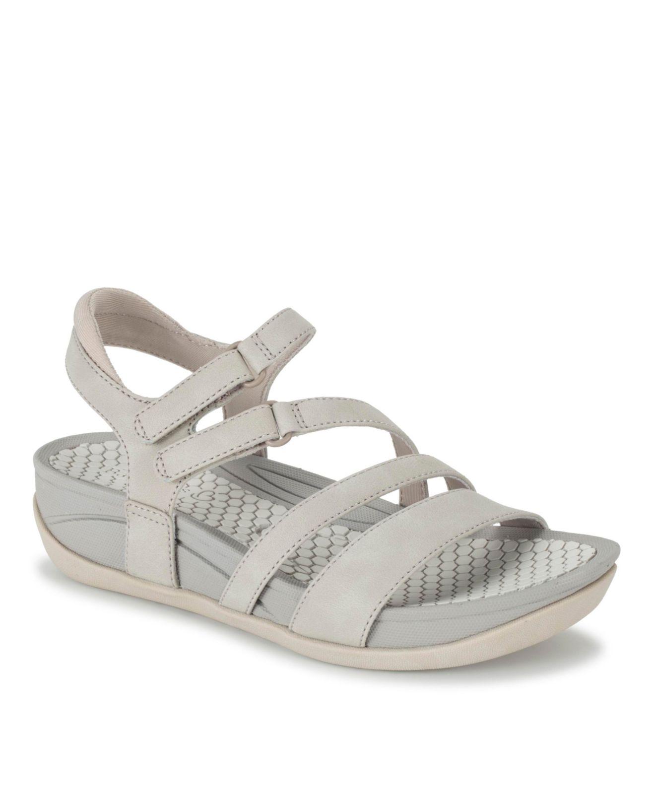 BareTraps Deena Wedge Sandal in White | Lyst