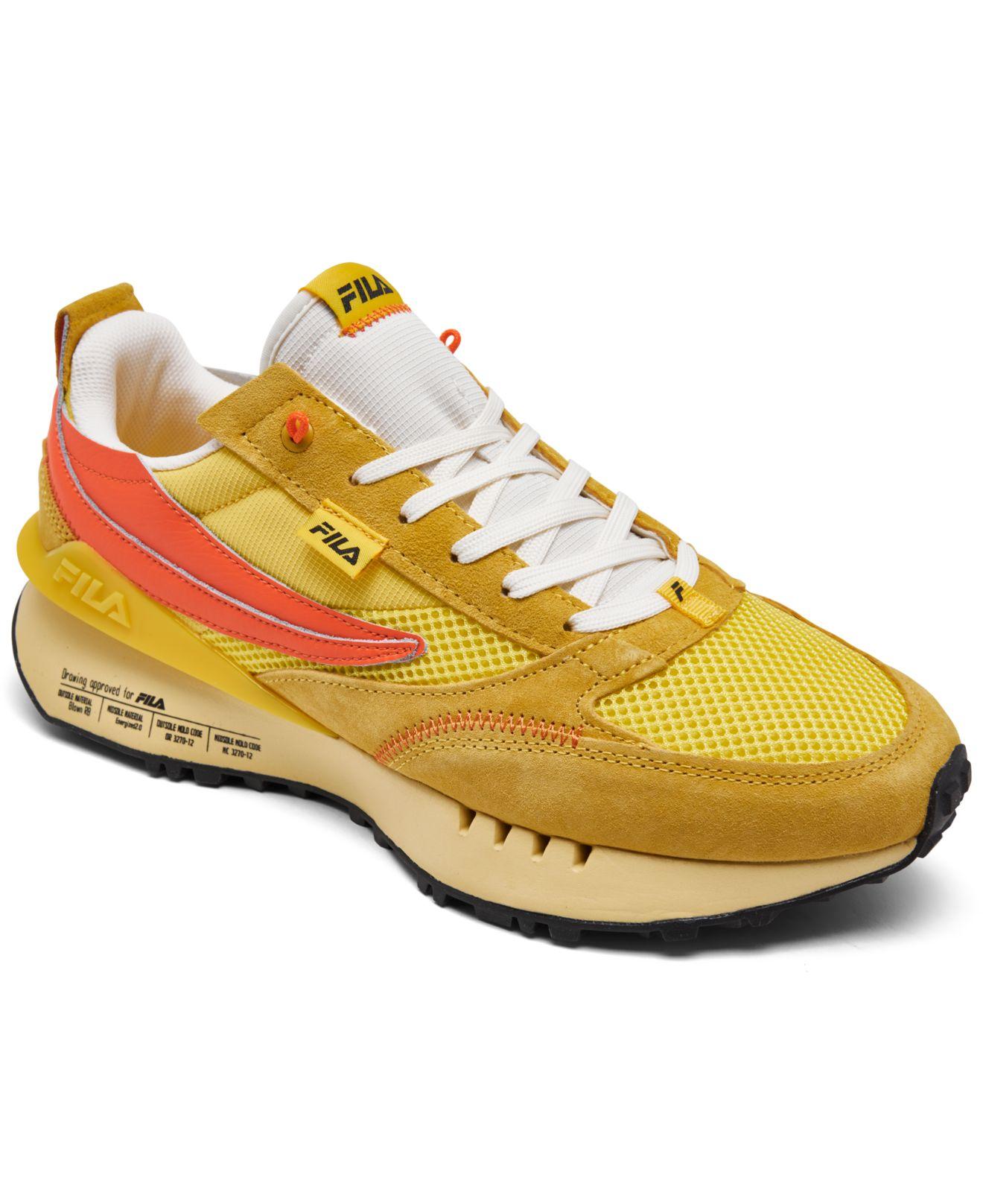 Fila Renno Generation Casual Sneakers Finish Line in Yellow for Men | Lyst
