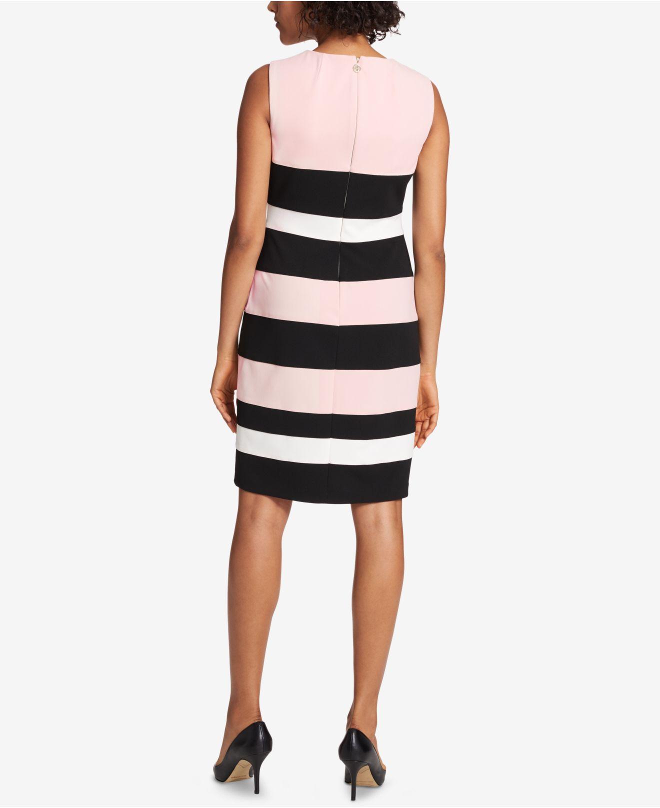 colorblock sheath dress