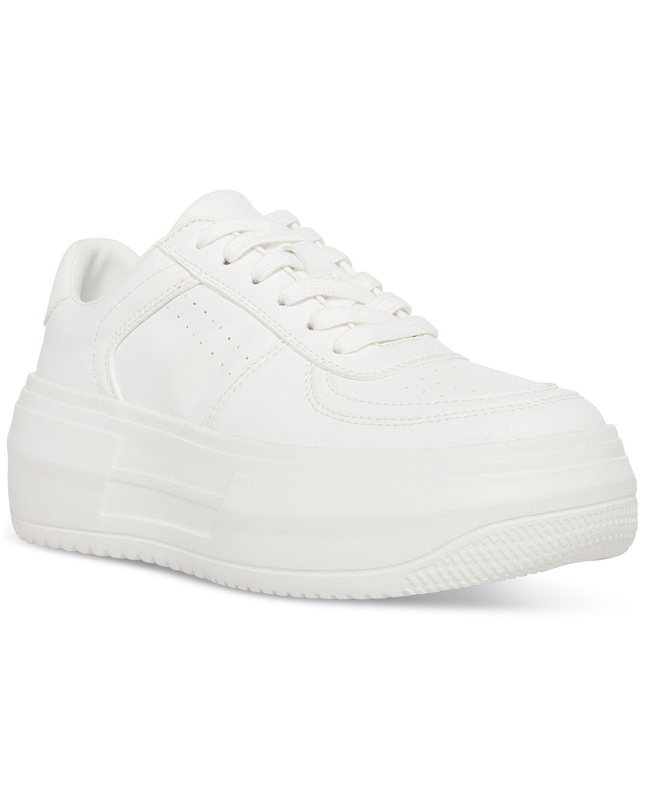 platform white sneakers steve madden